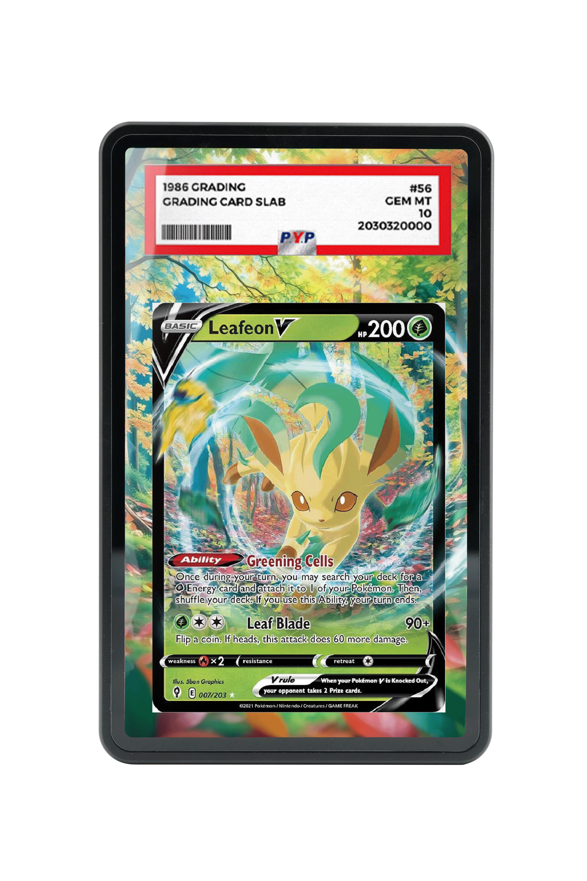 Leafeon V-Sword & Shield-Evolving Skies-[007/203 ]- PSA GRADE