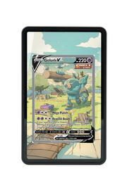 Pokémon TCG Golurk V (Alternate Full Art) Sword & Shield - Evolving Skies #182/203 Magnetic Card Holder | Gem Mint Sleeve