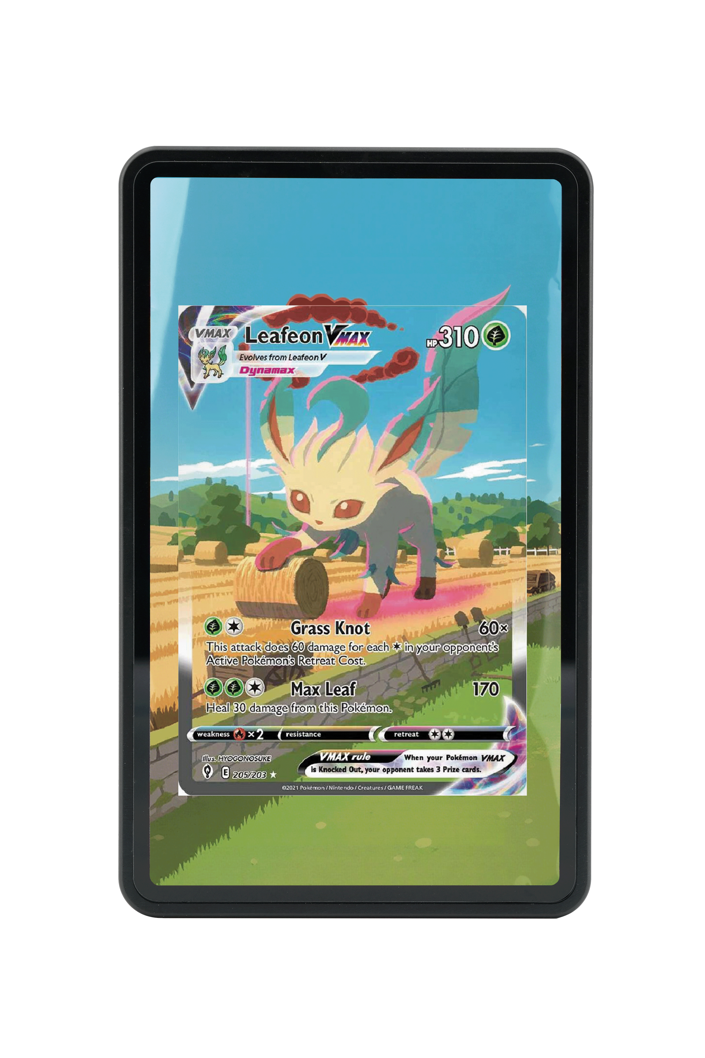 Leafeon VMAX (Alternate Art Secret)-Sword & Shield-Evolving Skies-[205/203 ]-MAGNETIC CARD HOLDER