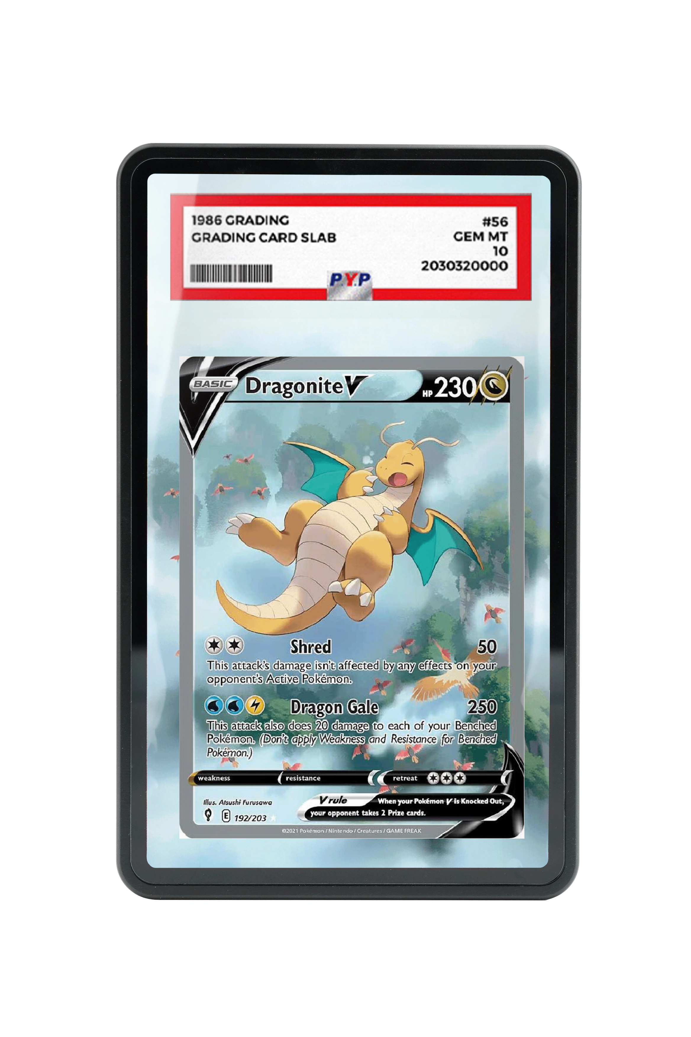 Dragonite V (Alternate Full Art)-Sword & Shield-Evolving Skies-[192/203 ]- PSA GRADE