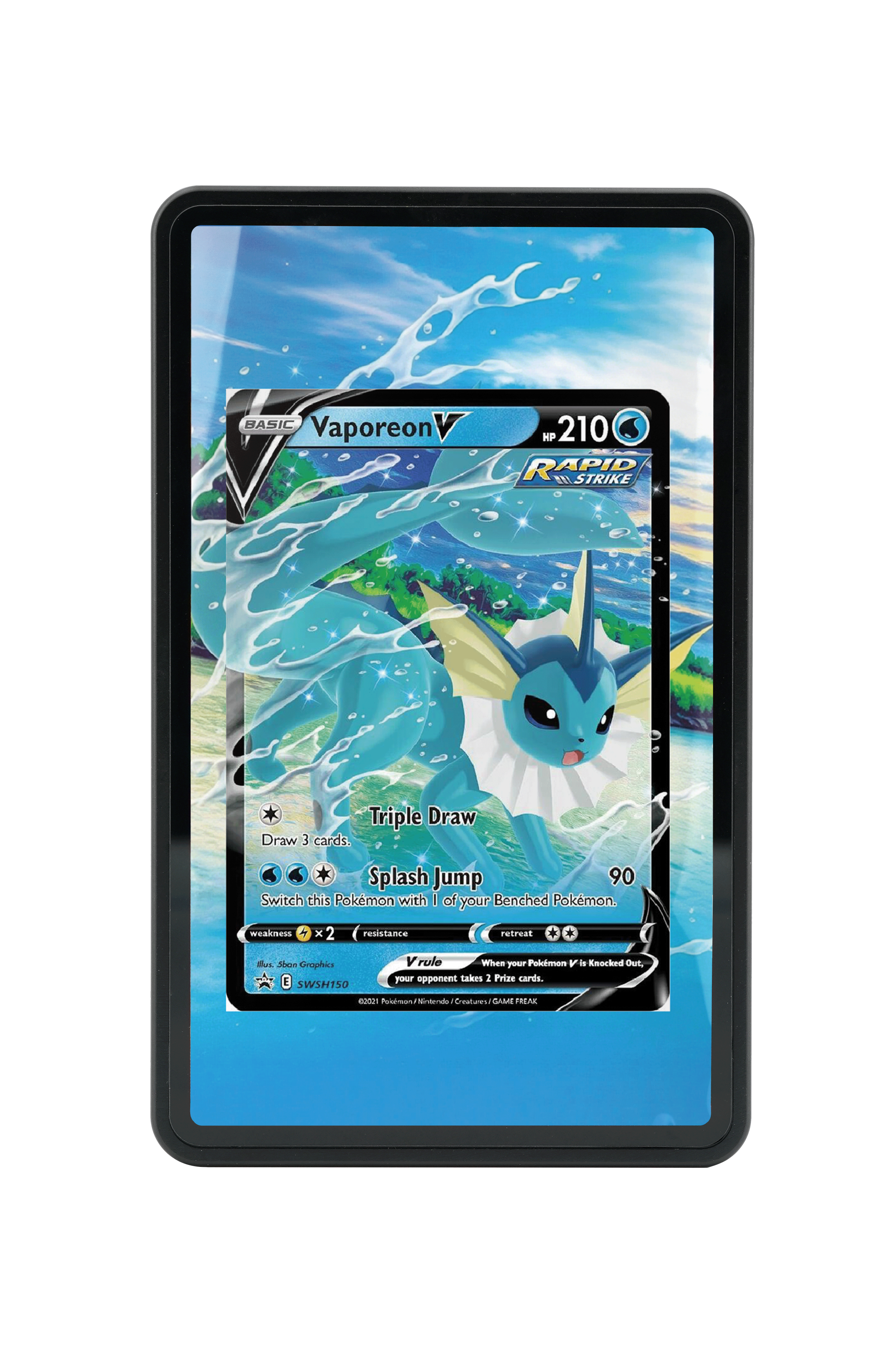 Vaporeon V-Sword & Shield-Sword & Shield Promo Cards-[SWSH150 ]-MAGNETIC CARD HOLDER