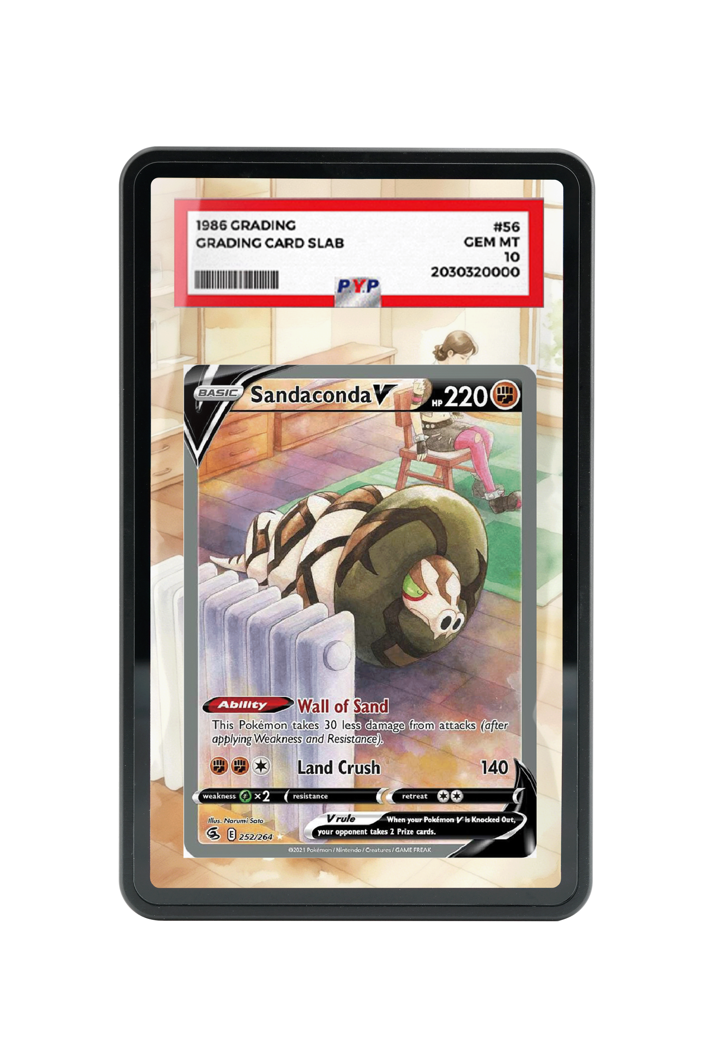 Sandaconda V (Alternate Full Art)-Sword & Shield-Fusion Strike-[252/264 ]- PSA GRADE