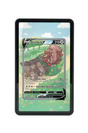 Pokémon TCG Greedent V (Alternate Full Art) Sword & Shield - Fusion Strike #257/264 Magnetic Card Holder | Gem Mint Sleeve