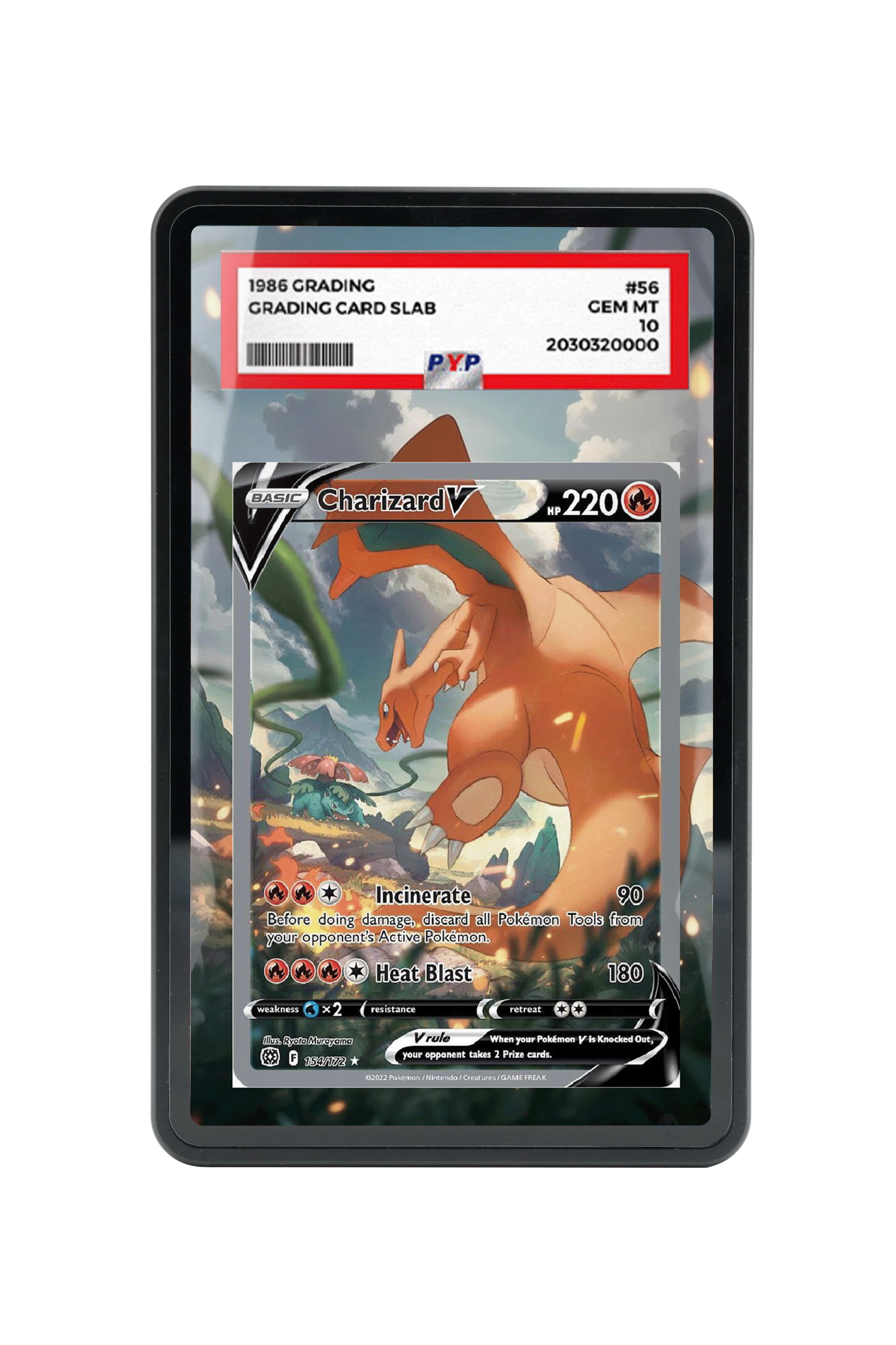 Charizard V (Alternate Full Art)-Sword & Shield-Brilliant Stars-[154/172 ]- PSA GRADE