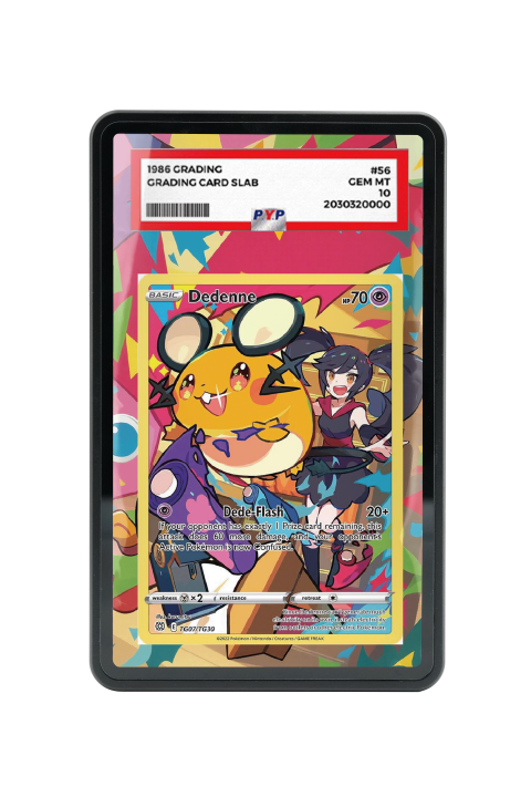 Pokémon TCG Dedenne Sword & Shield - Brilliant Stars Trainer Gallery #TG07/TG30 PSA Grade Case | Gem Mint Sleeve