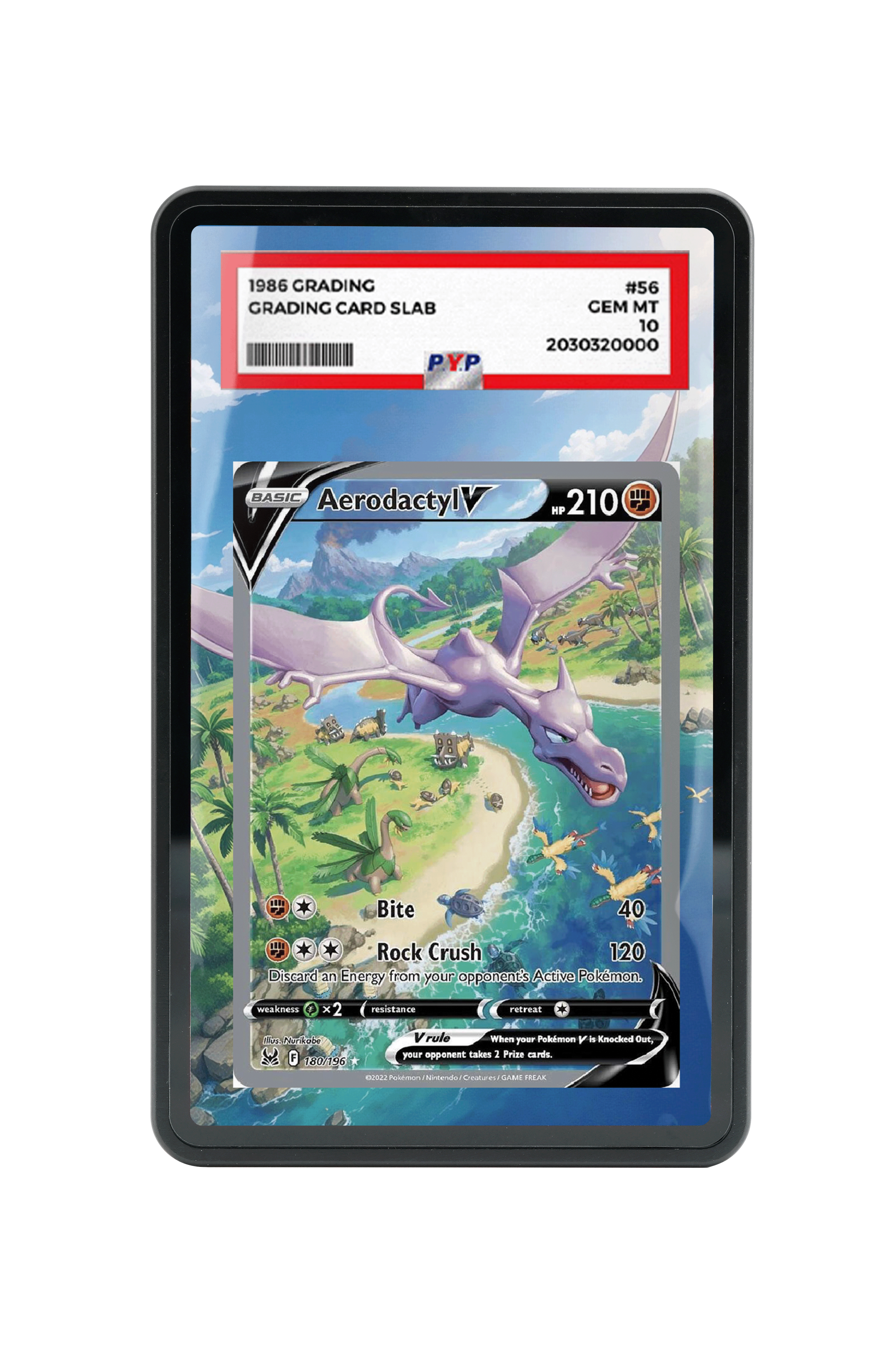 Aerodactyl V (Alternate Full Art)-Sword & Shield-Lost Origin-[180/196 ]- PSA GRADE