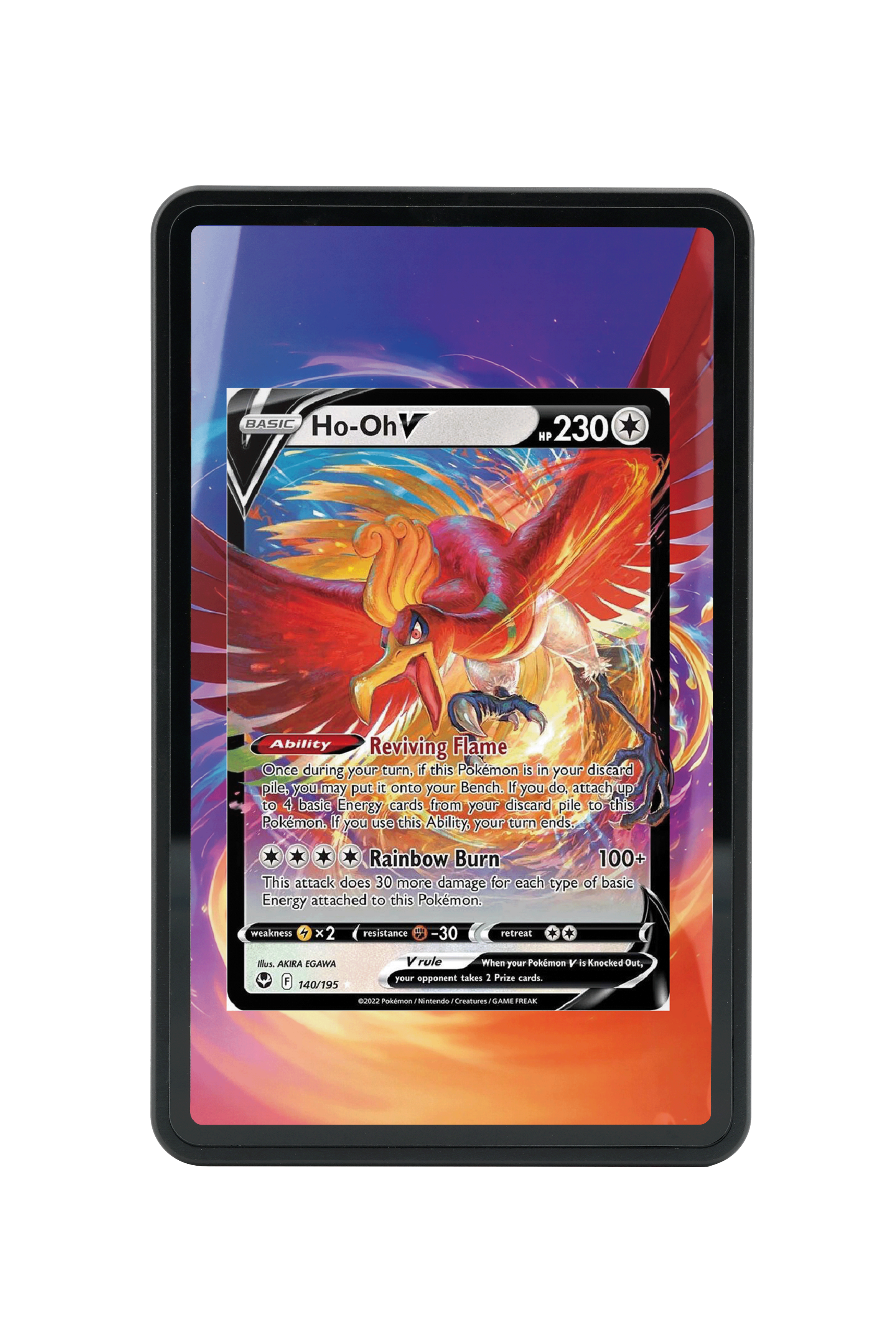 Ho-Oh V-Sword & Shield-Silver Tempest-[140/195 ]-MAGNETIC CARD HOLDER