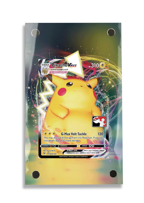 Pokémon TCG Pikachu VMAX Prize Pack Series Cards #044/185 Display Frame | Gem Mint Sleeve