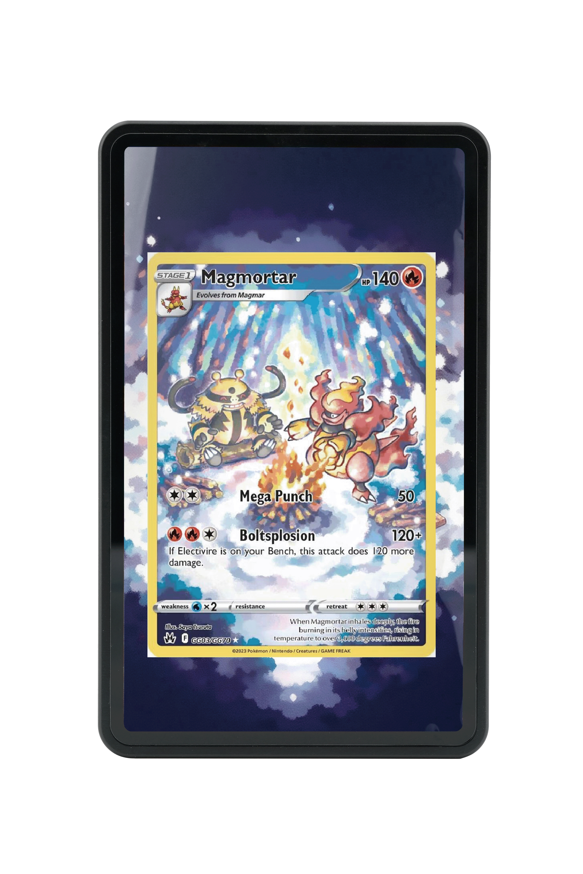 Magmortar-Sword & Shield-Crown Zenith: Galarian Gallery-[GG03/GG70 ]-MAGNETIC CARD HOLDER