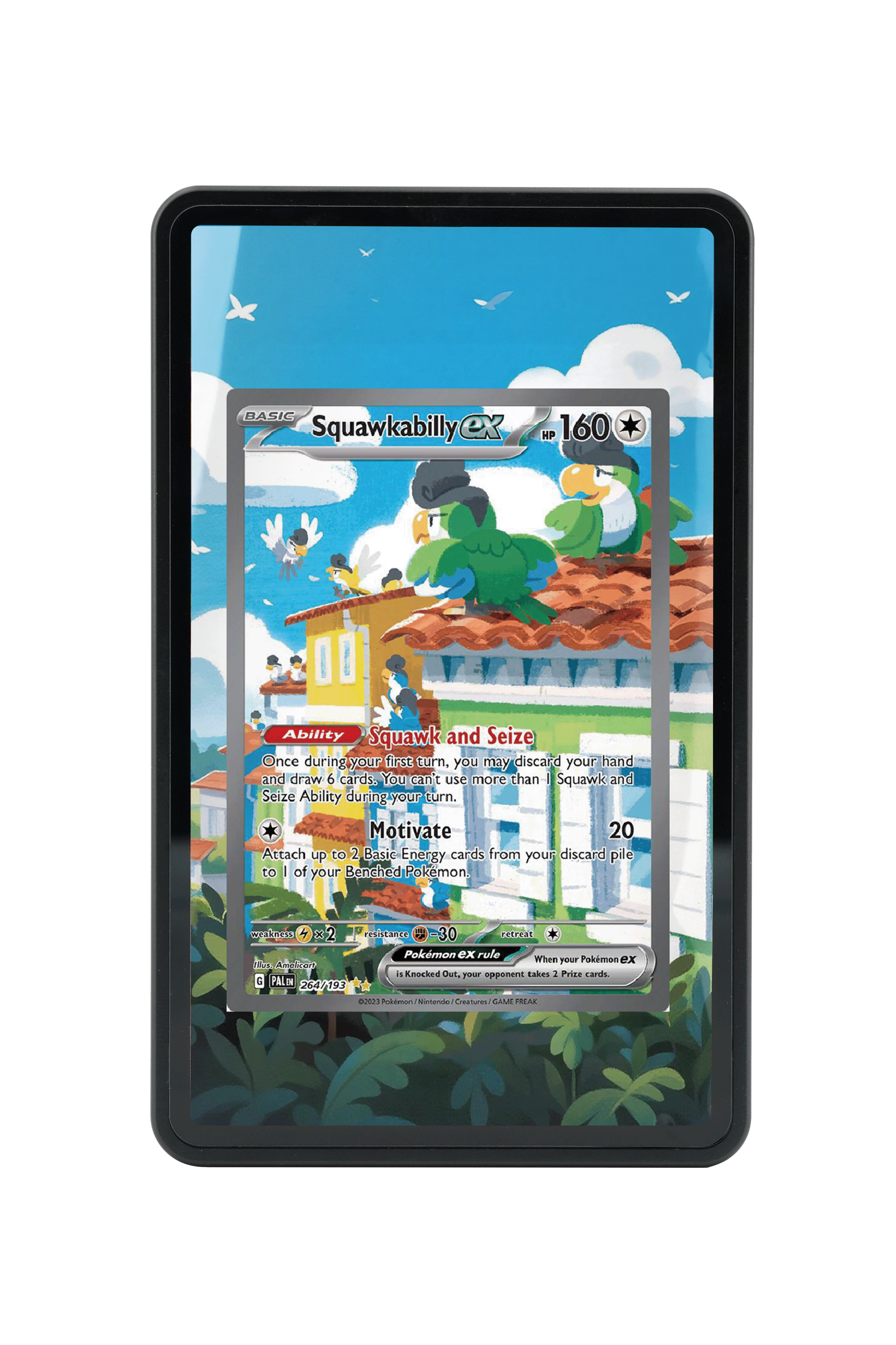 Squawkabilly ex-Scarlet & Violet-Paldea Evolved-[264/193 ]-MAGNETIC CARD HOLDER