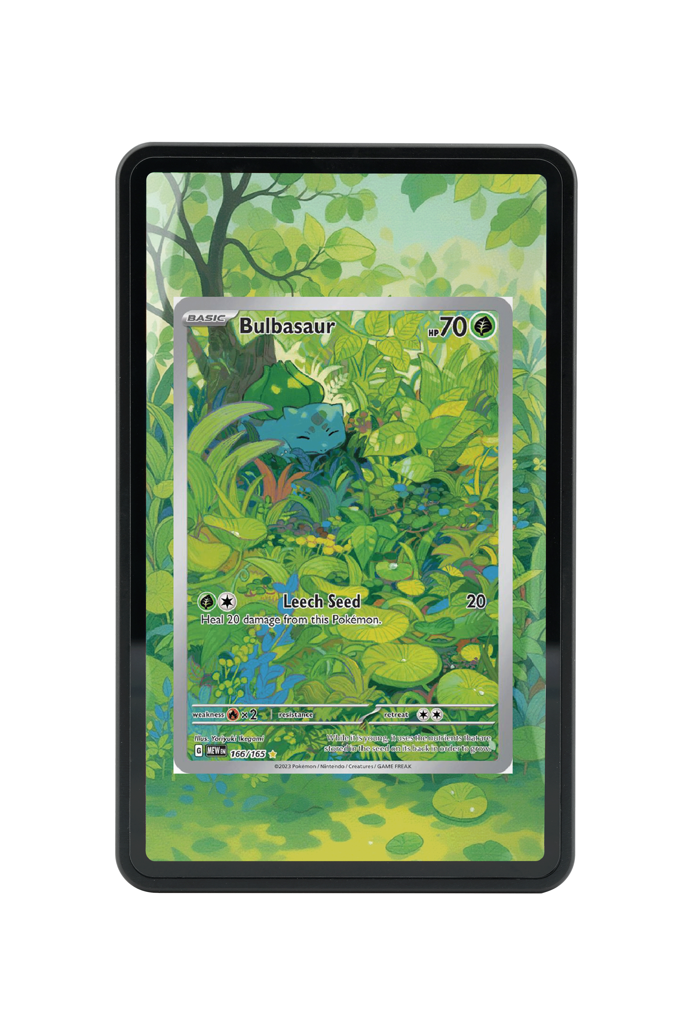 Bulbasaur-Scarlet & Violet-Scarlet & Violet 151-[166/165 ]-MAGNETIC CARD HOLDER