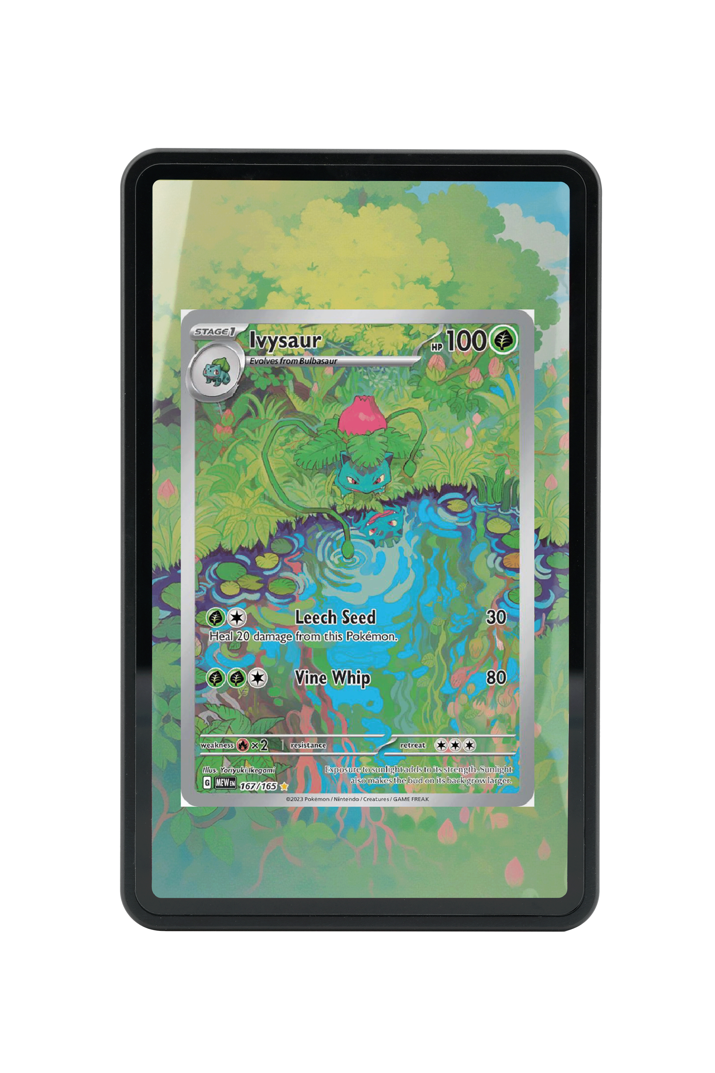 Ivysaur-Scarlet & Violet-Scarlet & Violet 151-[167/165 ]-MAGNETIC CARD HOLDER