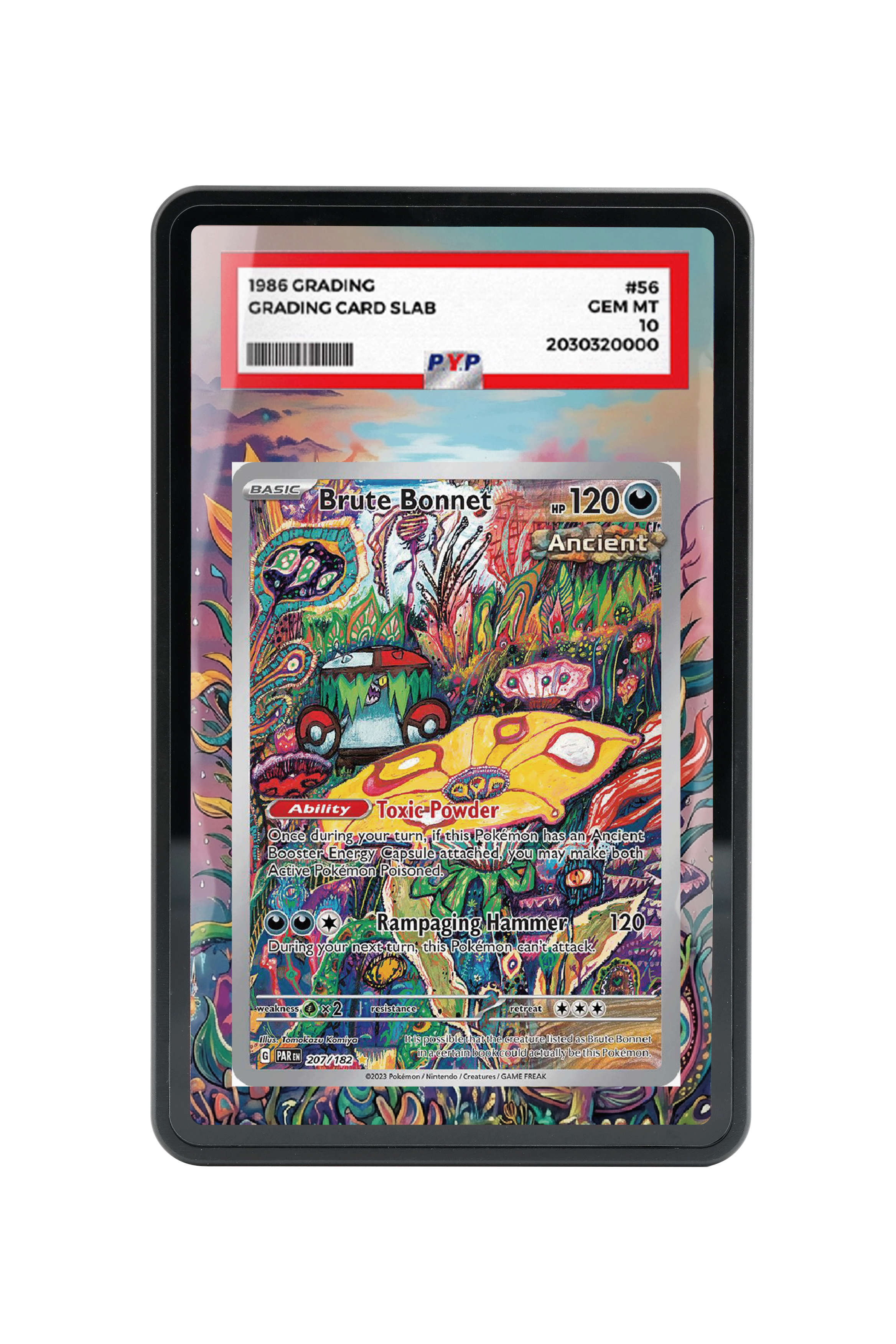 Brute Bonnet-Scarlet & Violet-Paradox Rift-[207/182 ]- PSA GRADE