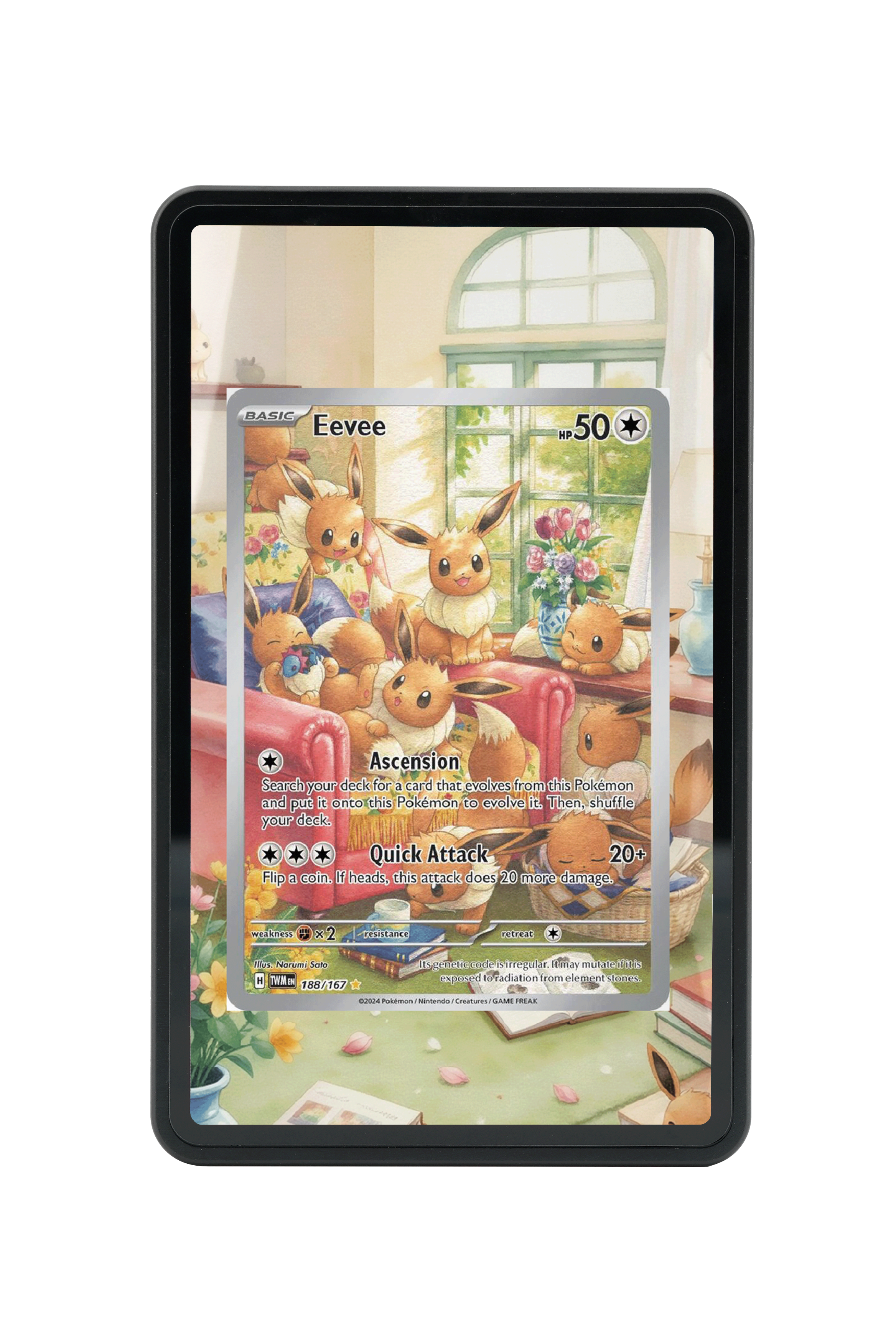 Eevee-Scarlet & Violet-Twilight Masquerade-[188/167 ]-MAGNETIC CARD HOLDER