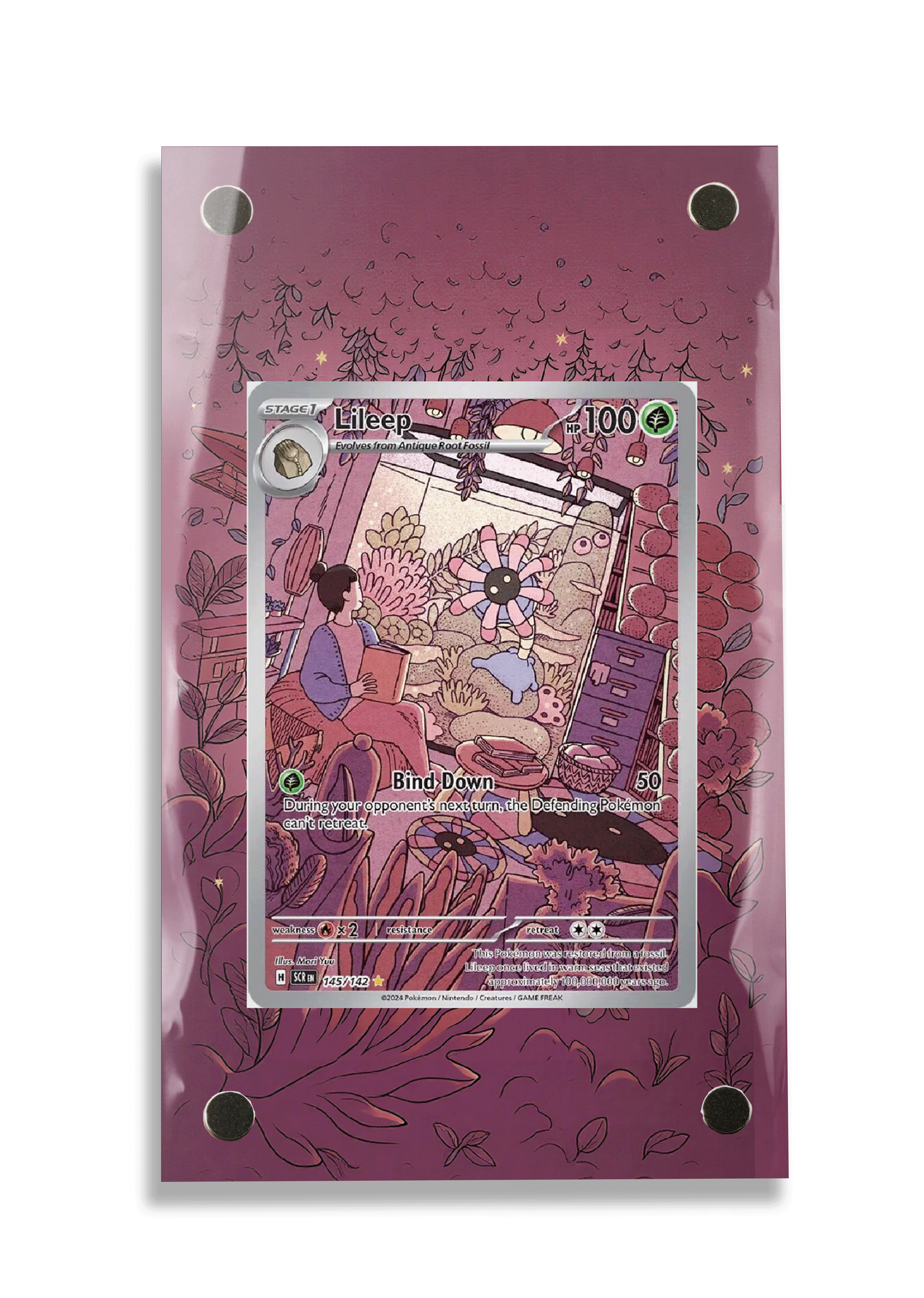 Pokémon TCG Lileep Scarlet & Violet - Stellar Crown #145/142 Display Frame | Gem Mint Sleeve