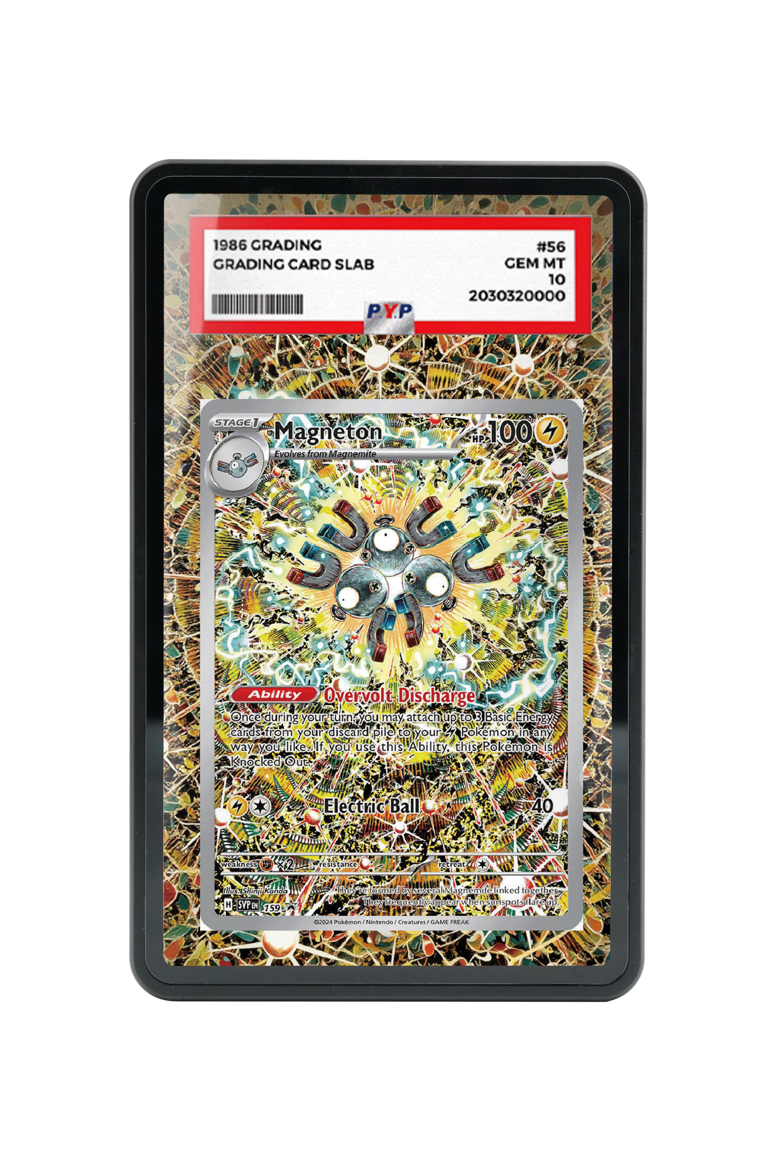 Pokémon TCG Magneton Scarlet & Violet - Scarlet & Violet Promo Cards #159 PSA Grade Case | Gem Mint Sleeve