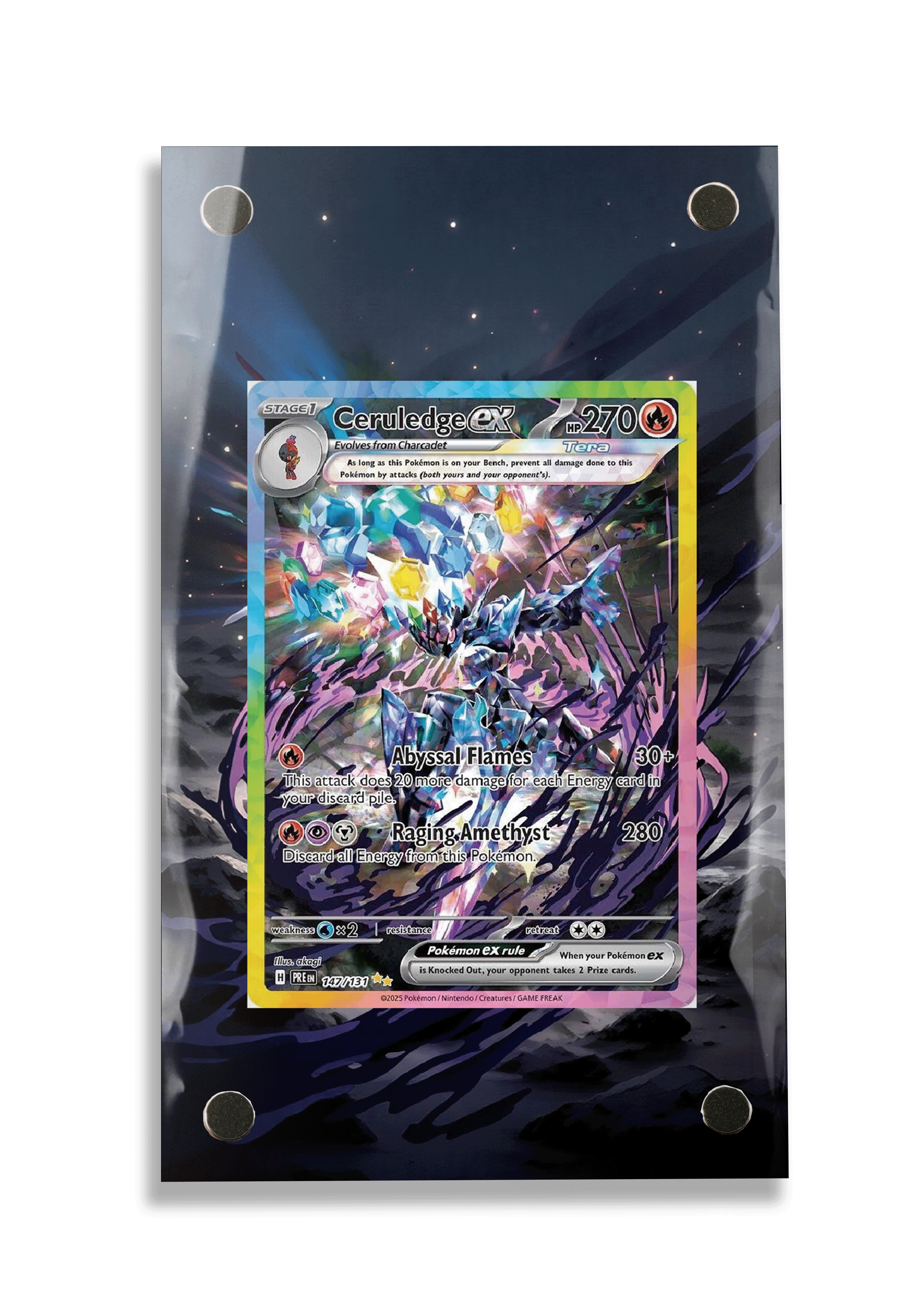 Ceruledge ex-Scarlet & Violet-Prismatic Evolutions-[147/131 ]- FRAME