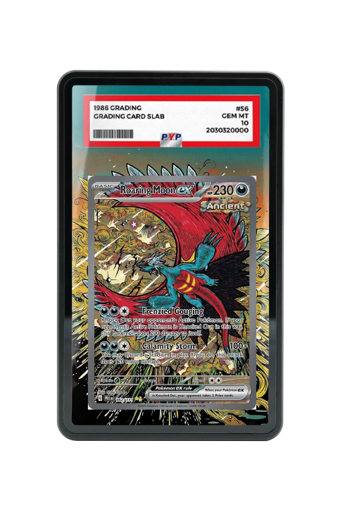 Pokémon TCG Roaring Moon ex Scarlet & Violet - Prismatic Evolutions #162/131 PSA Grade Case | Gem Mint Sleeve