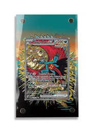 Pokémon TCG Roaring Moon ex Scarlet & Violet - Prismatic Evolutions #162/131 Display Frame | Gem Mint Sleeve