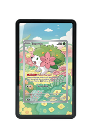 Pokémon TCG Shaymin Scarlet & Violet - Destined Rivals #185/182 Magnetic Card Holder | Gem Mint Sleeve