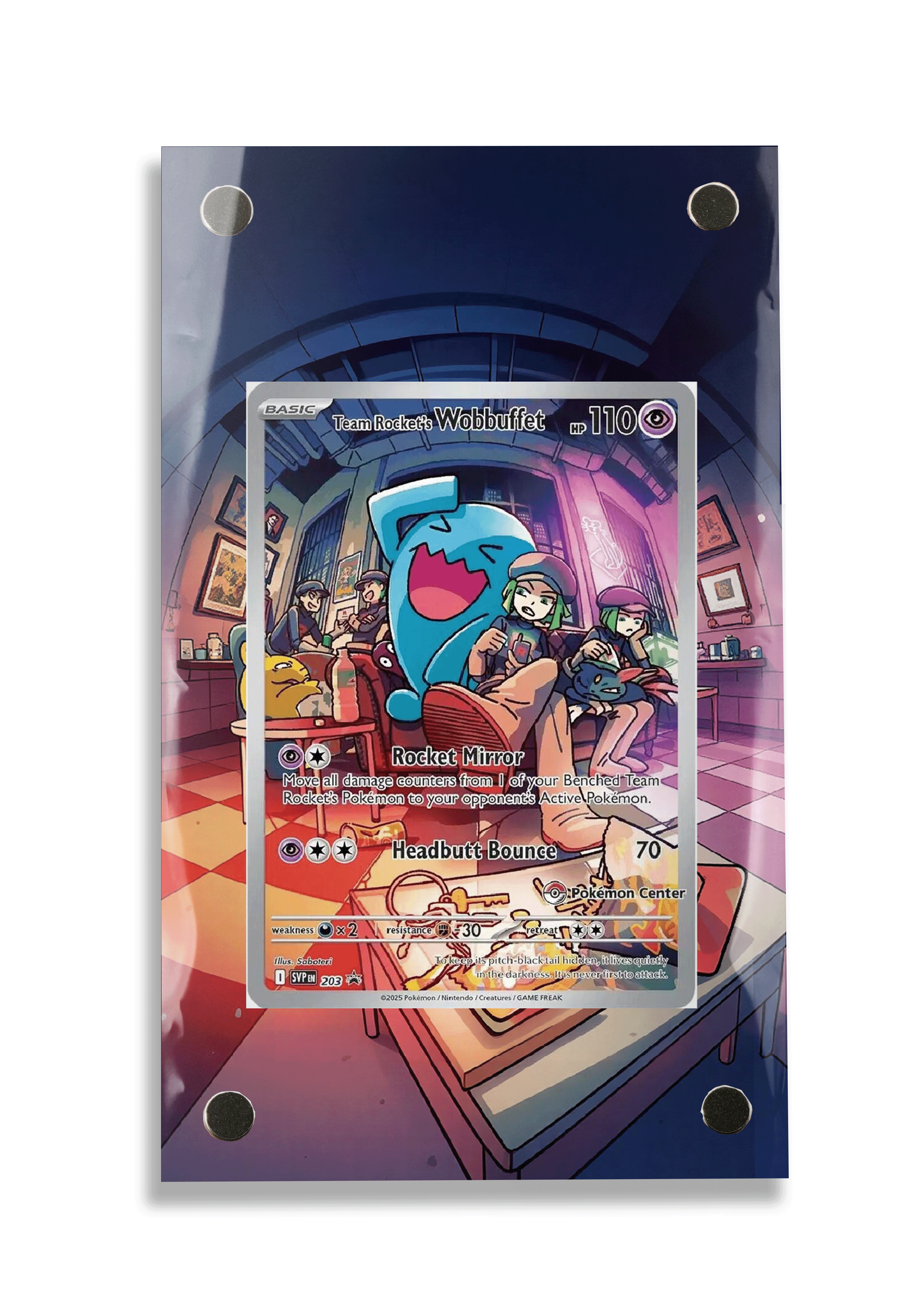 Team Rocket's Wobbuffet (Pokemon Center Exclusive)-Scarlet & Violet-Scarlet & Violet Promo Cards-[203]- FRAME