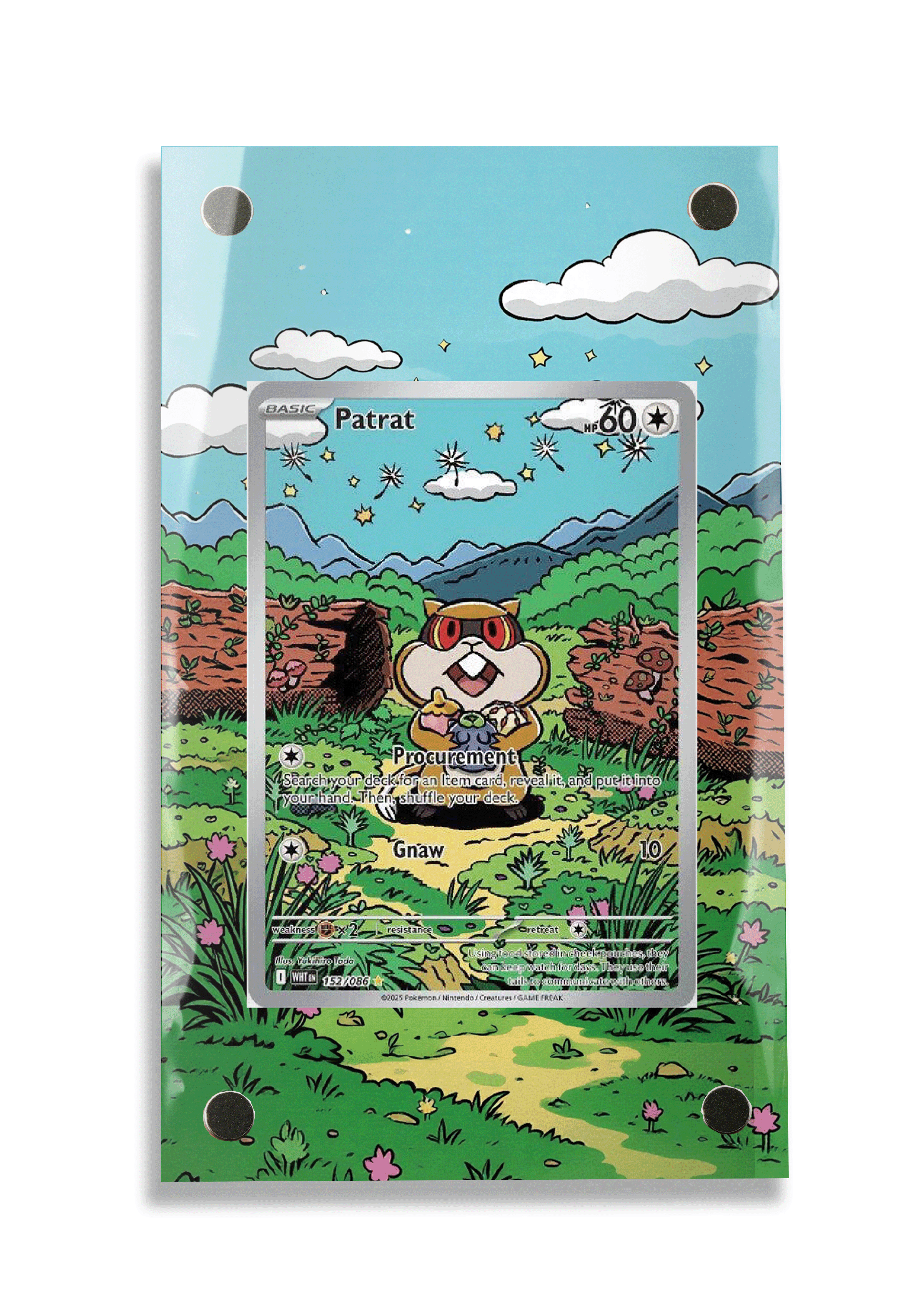 Pokémon TCG Patrat Scarlet & Violet - White Flare #152/086 Display Frame | Gem Mint Sleeve