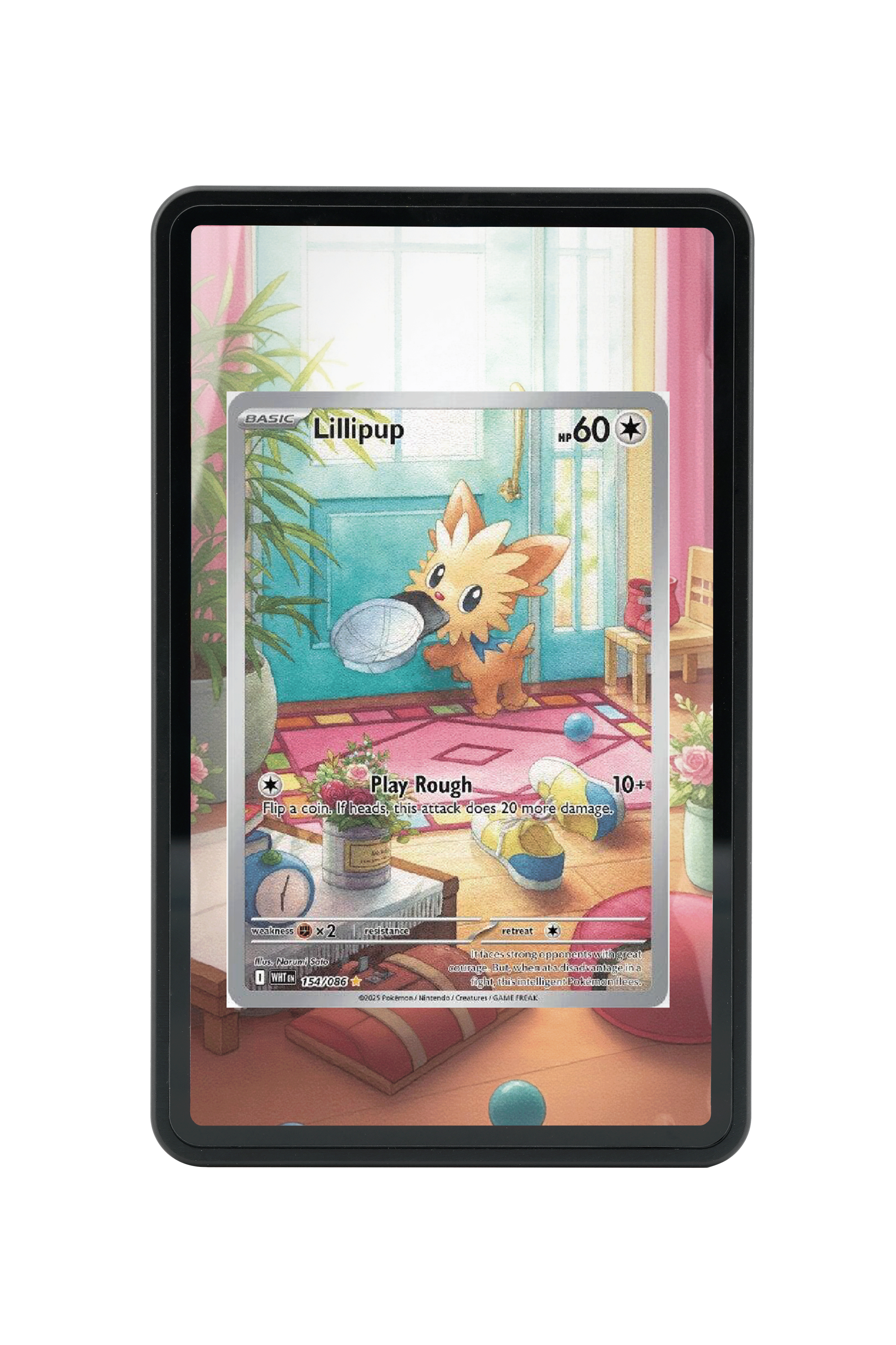 Pokémon TCG Lillipup Scarlet & Violet - White Flare #154/086 Magnetic Card Holder | Gem Mint Sleeve