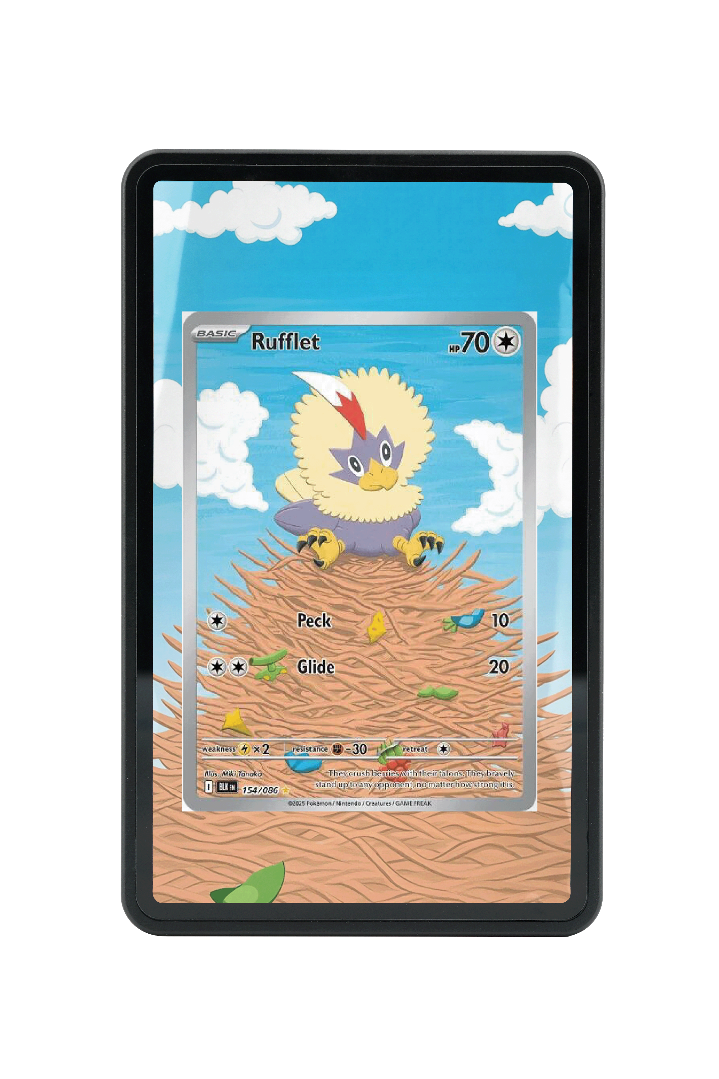 Rufflet-Scarlet & Violet-Black Bolt-[154/086 ]-MAGNETIC CARD HOLDER