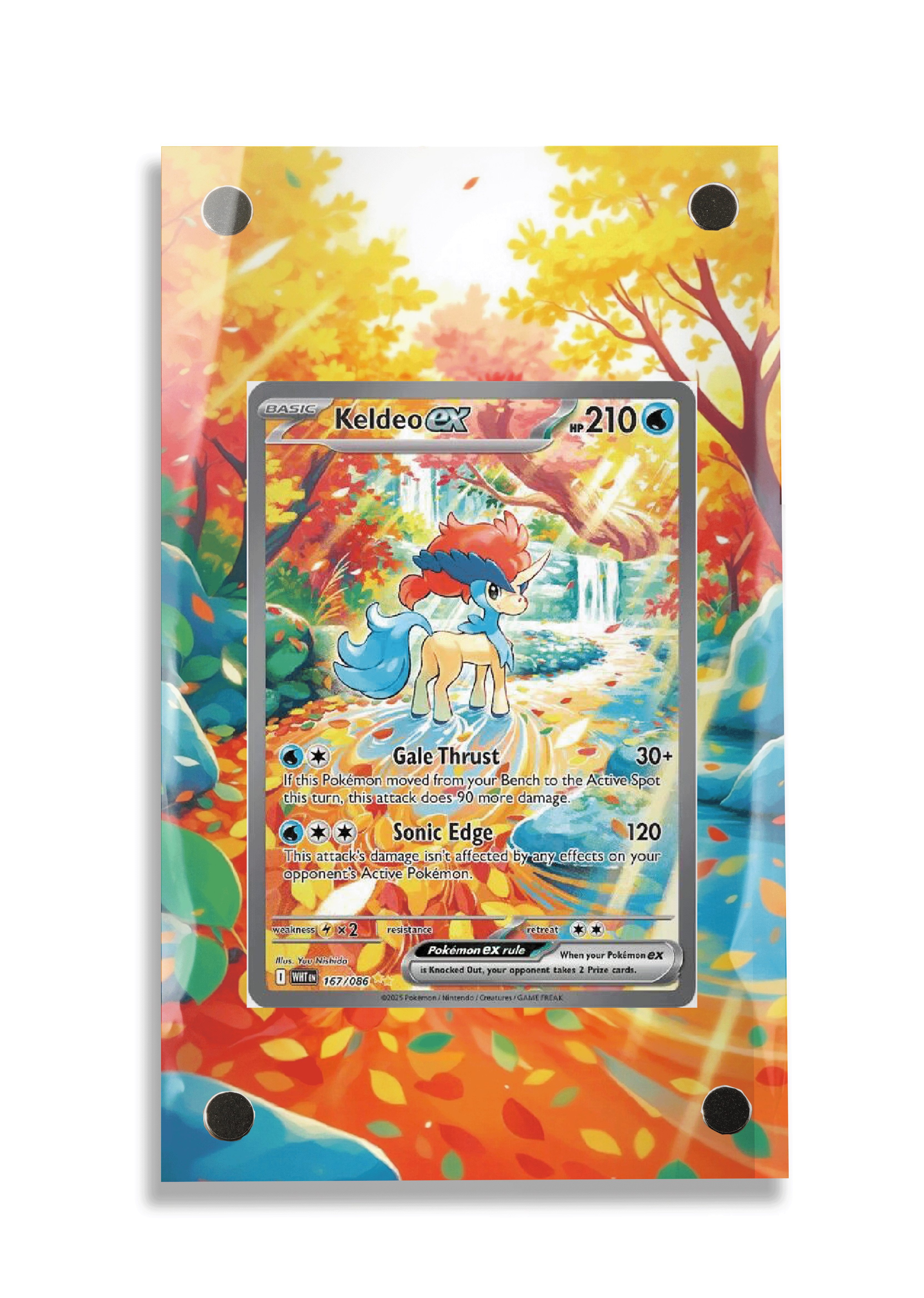 Keldeo ex-Scarlet & Violet-White Flare-[167/086 ]- FRAME