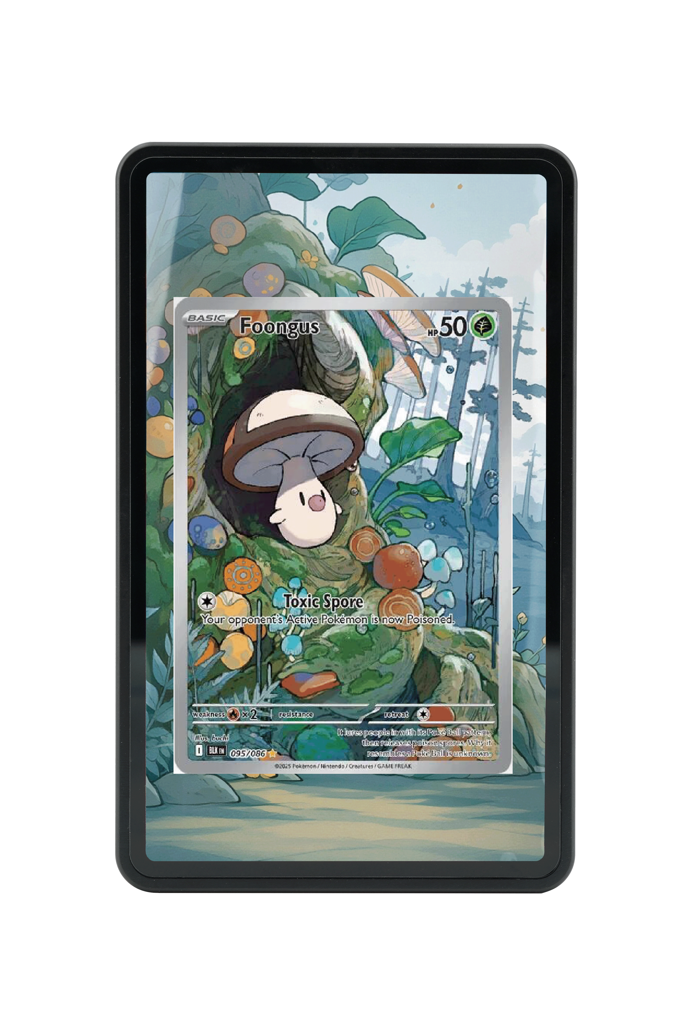 Foongus-Scarlet & Violet-Black Bolt-[095/086 ]-MAGNETIC CARD HOLDER