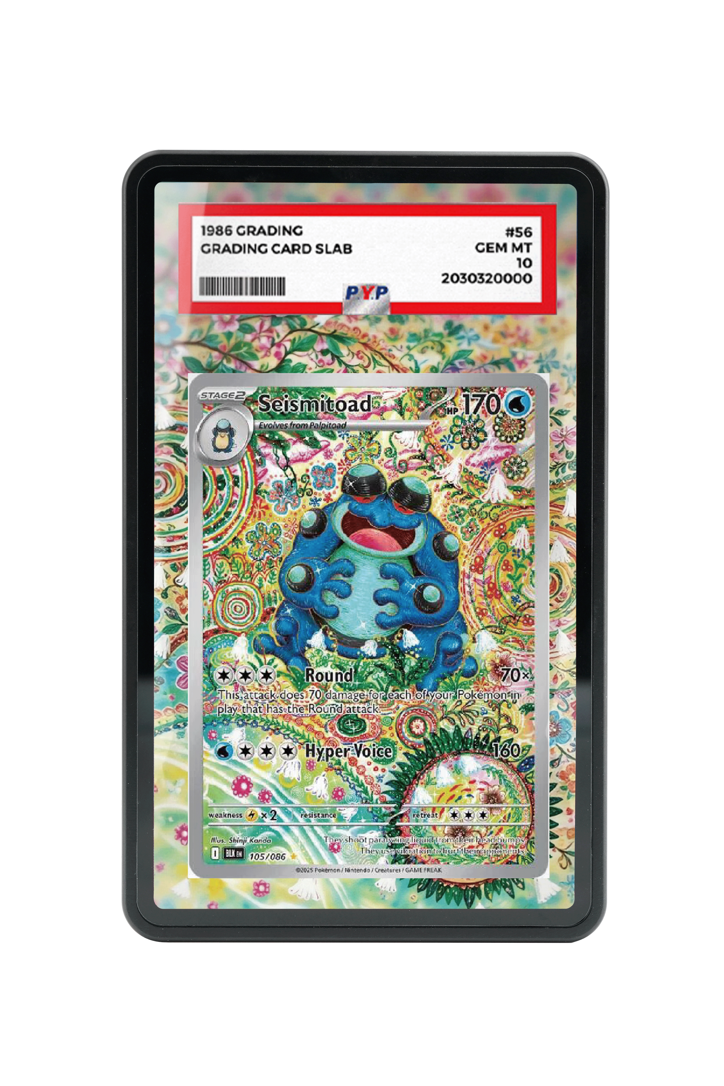 Seismitoad-Scarlet & Violet-Black Bolt-[105/086 ]- PSA GRADE