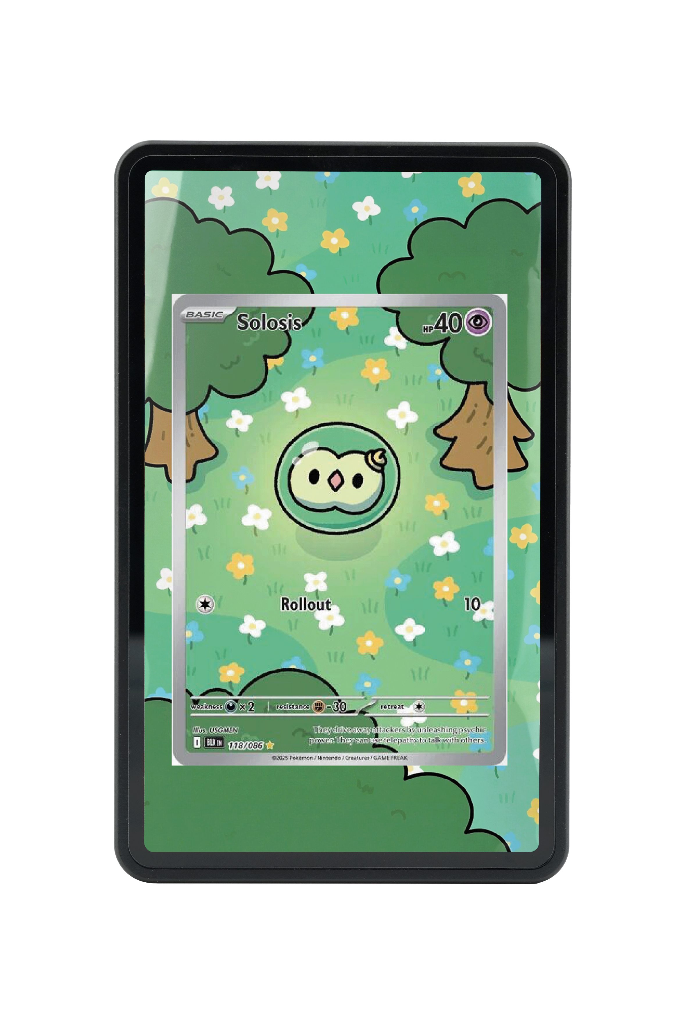 Solosis-Scarlet & Violet-Black Bolt-[118/086 ]-MAGNETIC CARD HOLDER