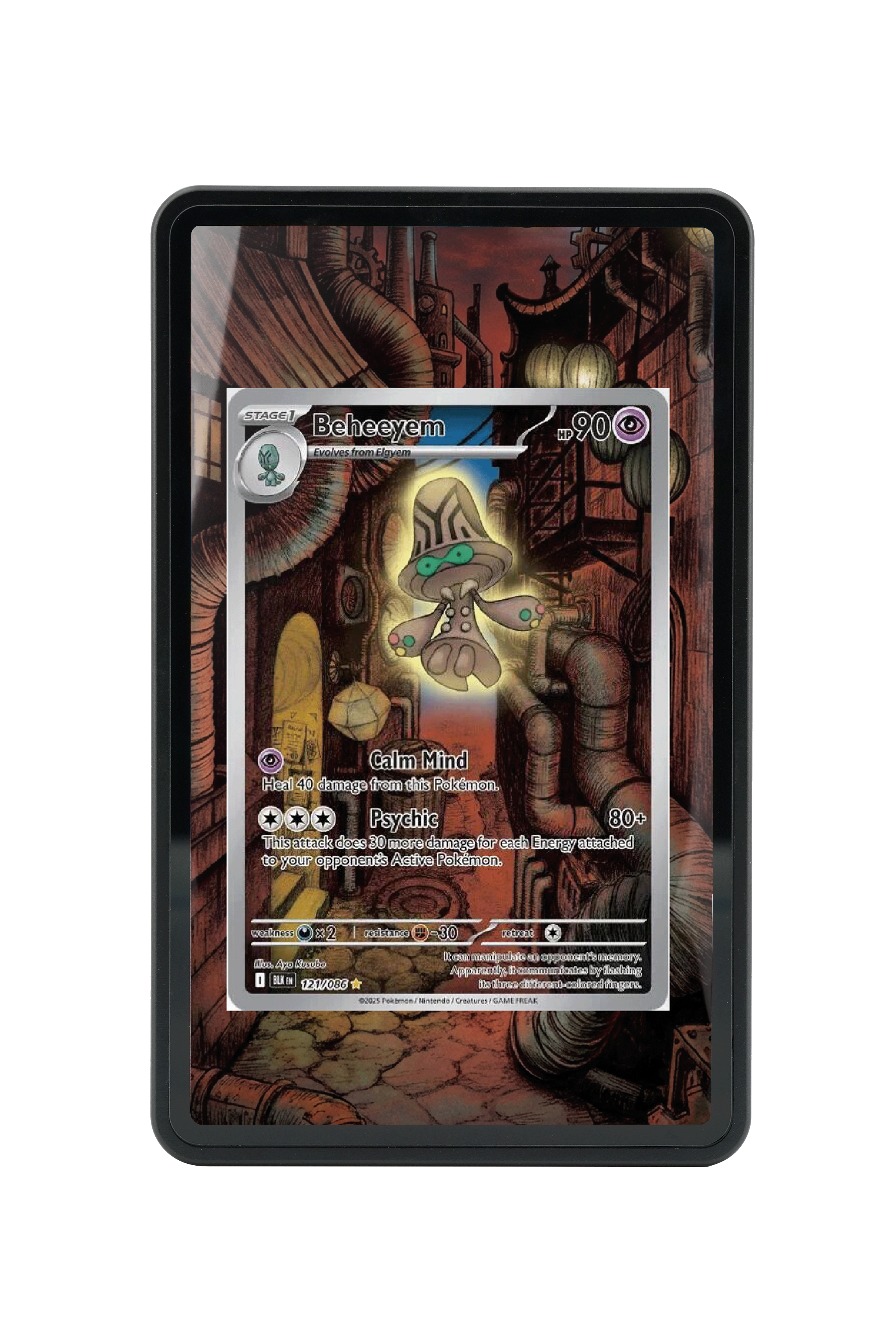 Beheeyem-Scarlet & Violet-Black Bolt-[121/086 ]-MAGNETIC CARD HOLDER