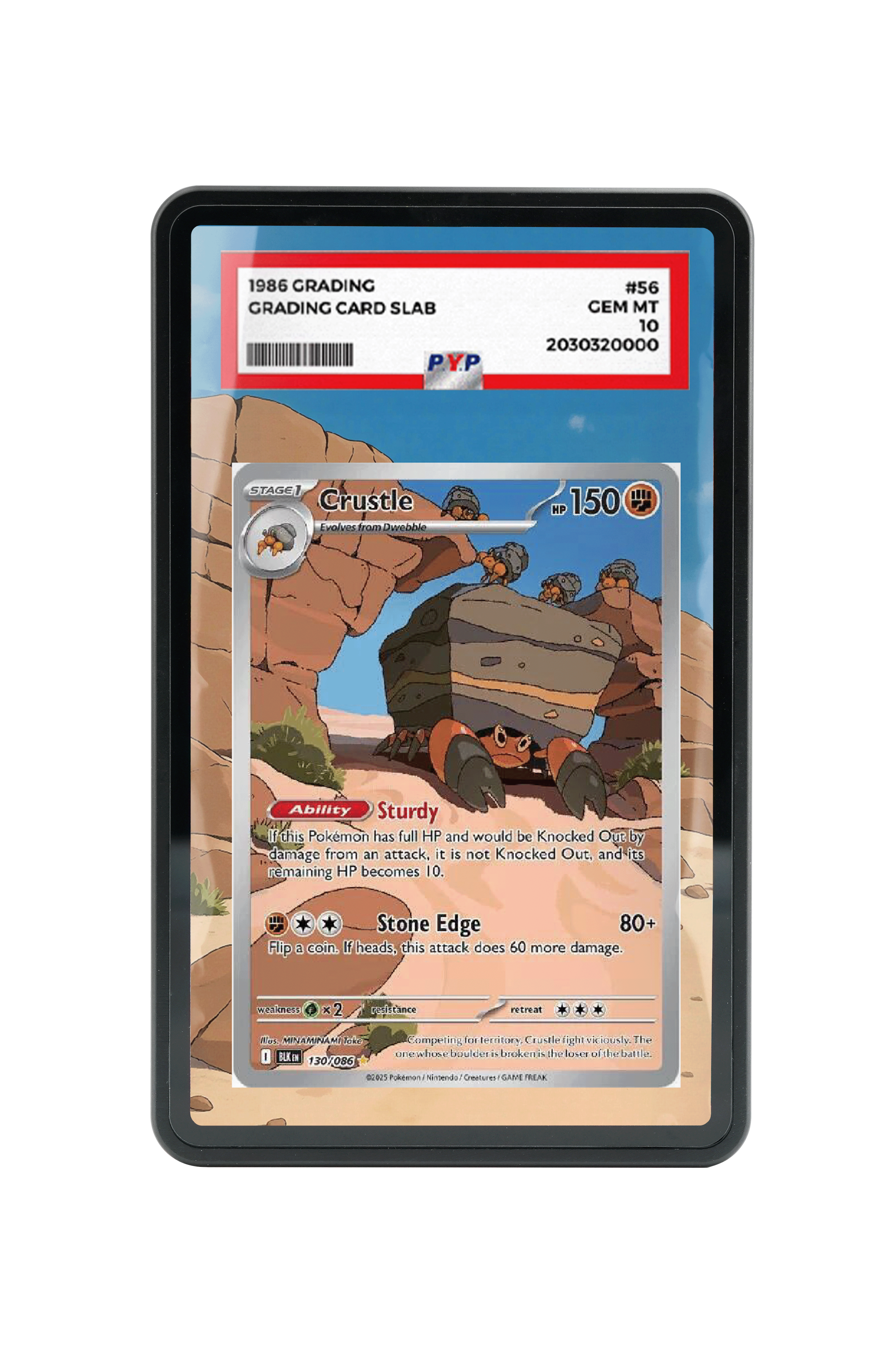 Crustle-Scarlet & Violet-Black Bolt-[130/086 ]- PSA GRADE