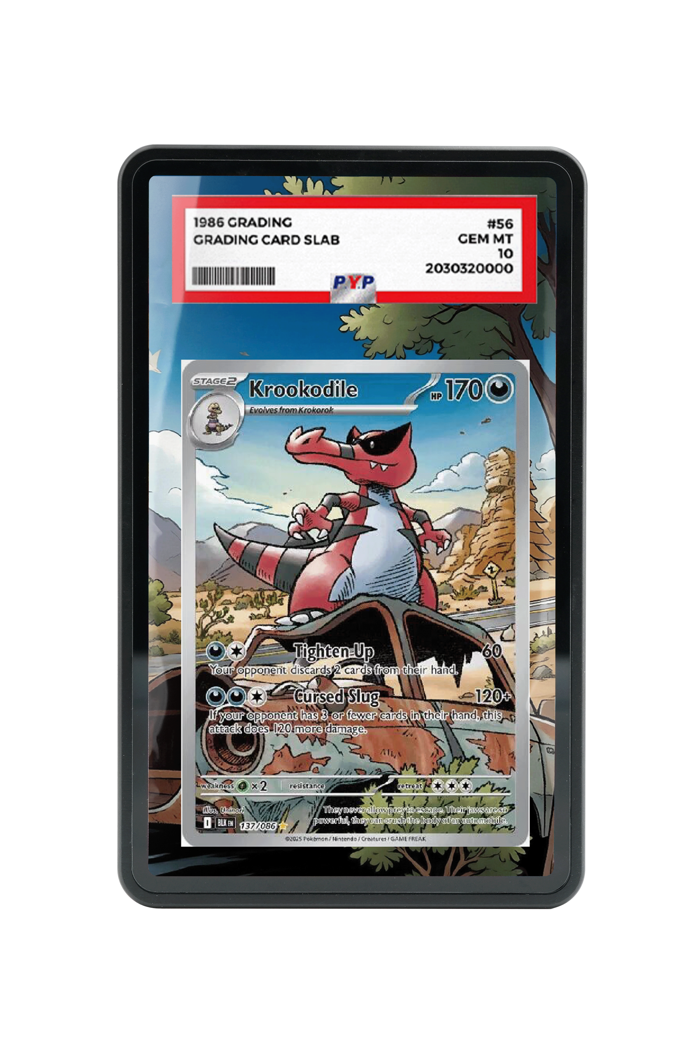 Krookodile-Scarlet & Violet-Black Bolt-[137/086 ]- PSA GRADE