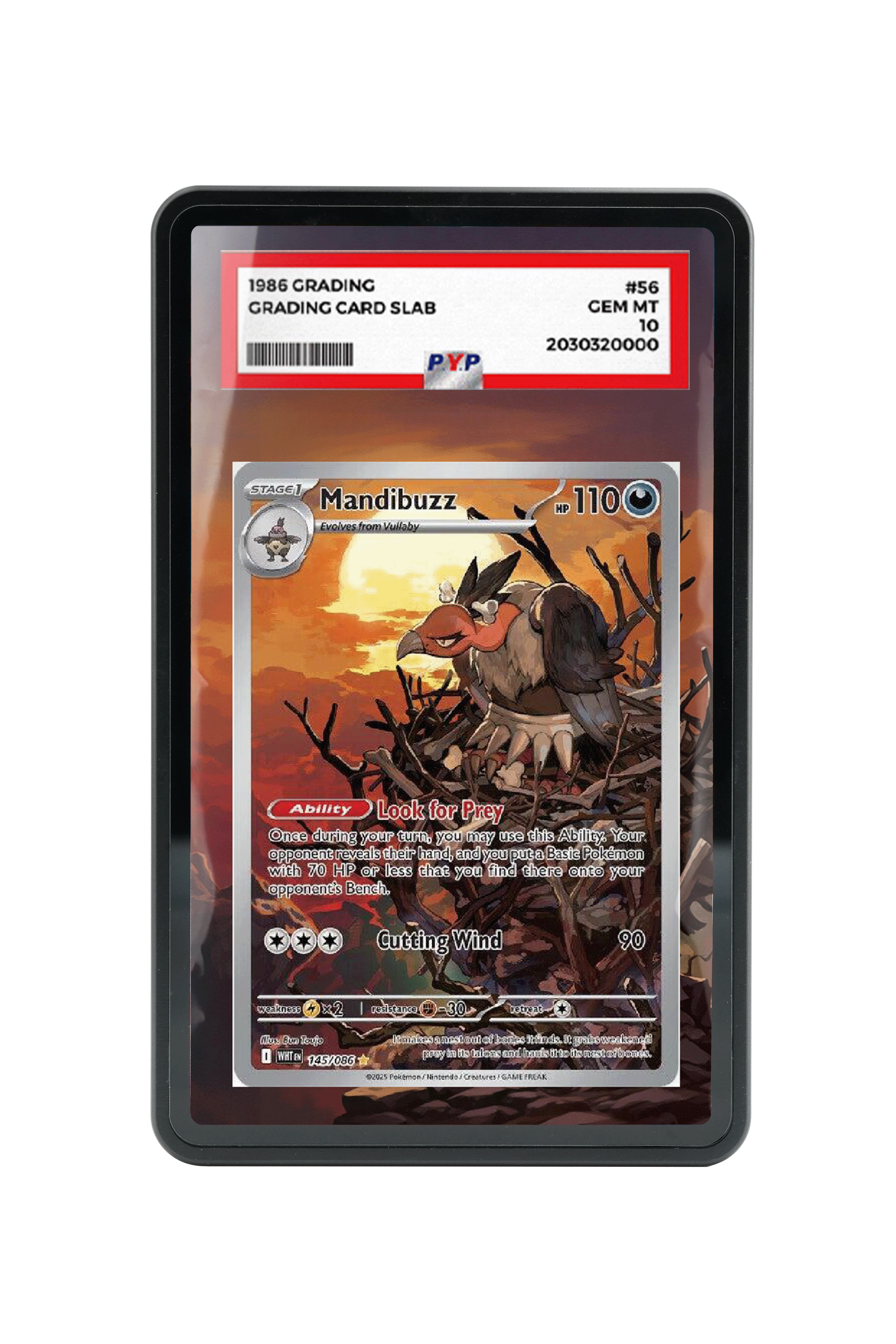 Mandibuzz-Scarlet & Violet-White Flare-[145/086 ]- PSA GRADE