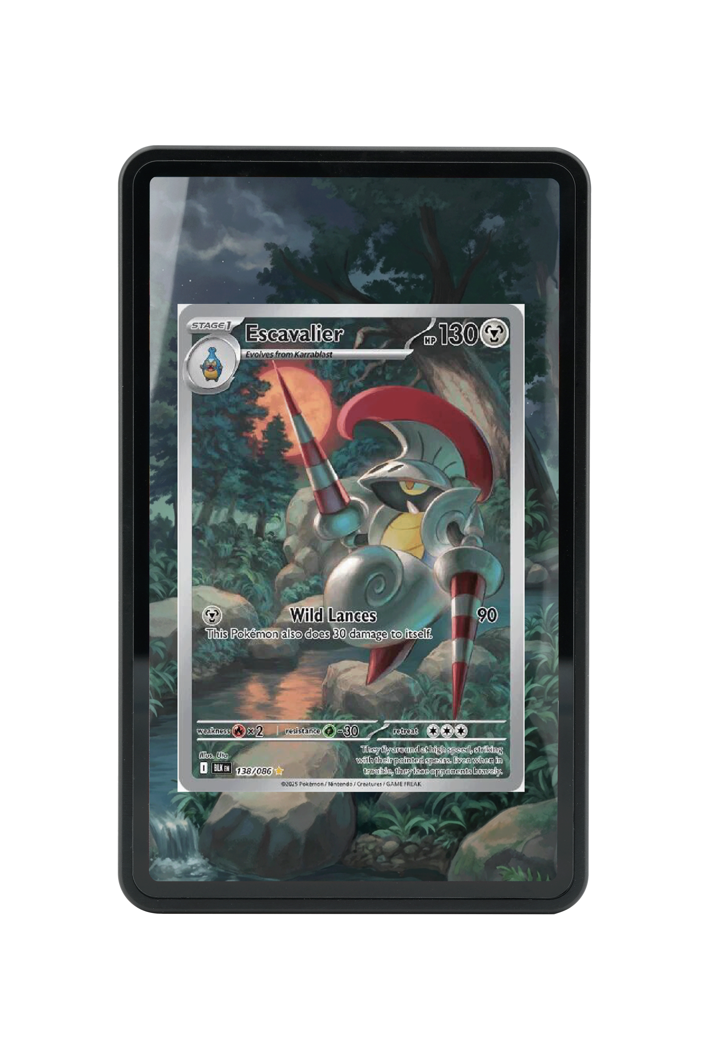 Escavalier-Scarlet & Violet-Black Bolt-[138/086 ]-MAGNETIC CARD HOLDER