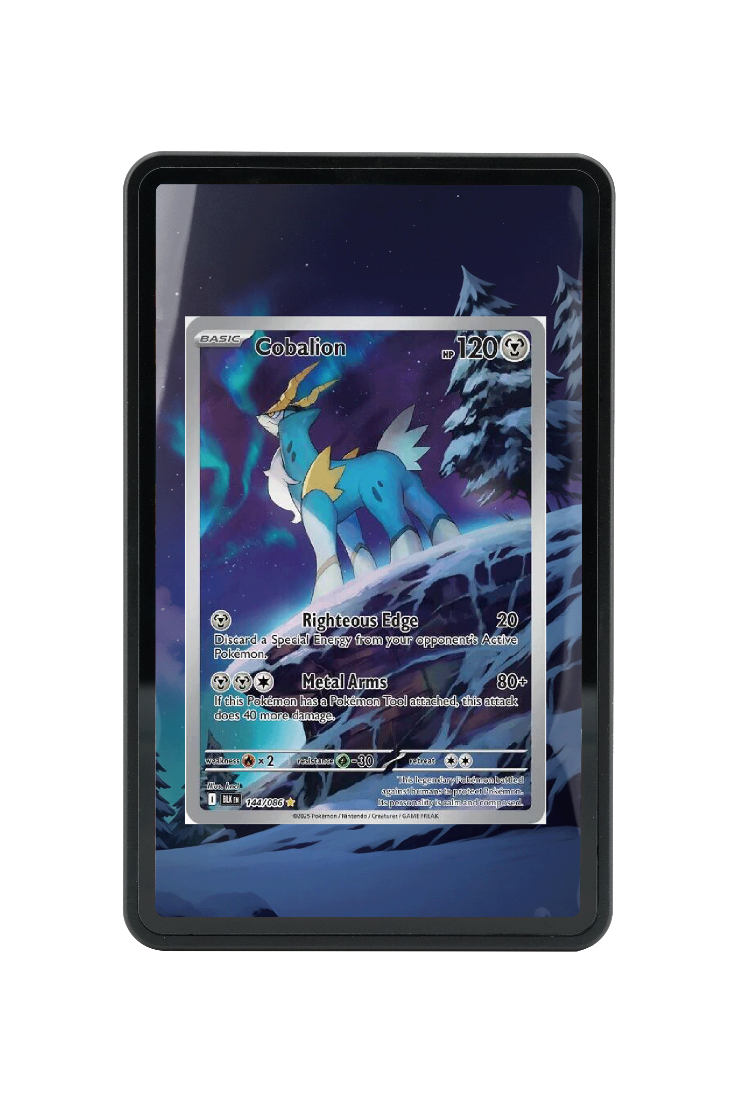Cobalion-Scarlet & Violet-Black Bolt-[144/086 ]-MAGNETIC CARD HOLDER