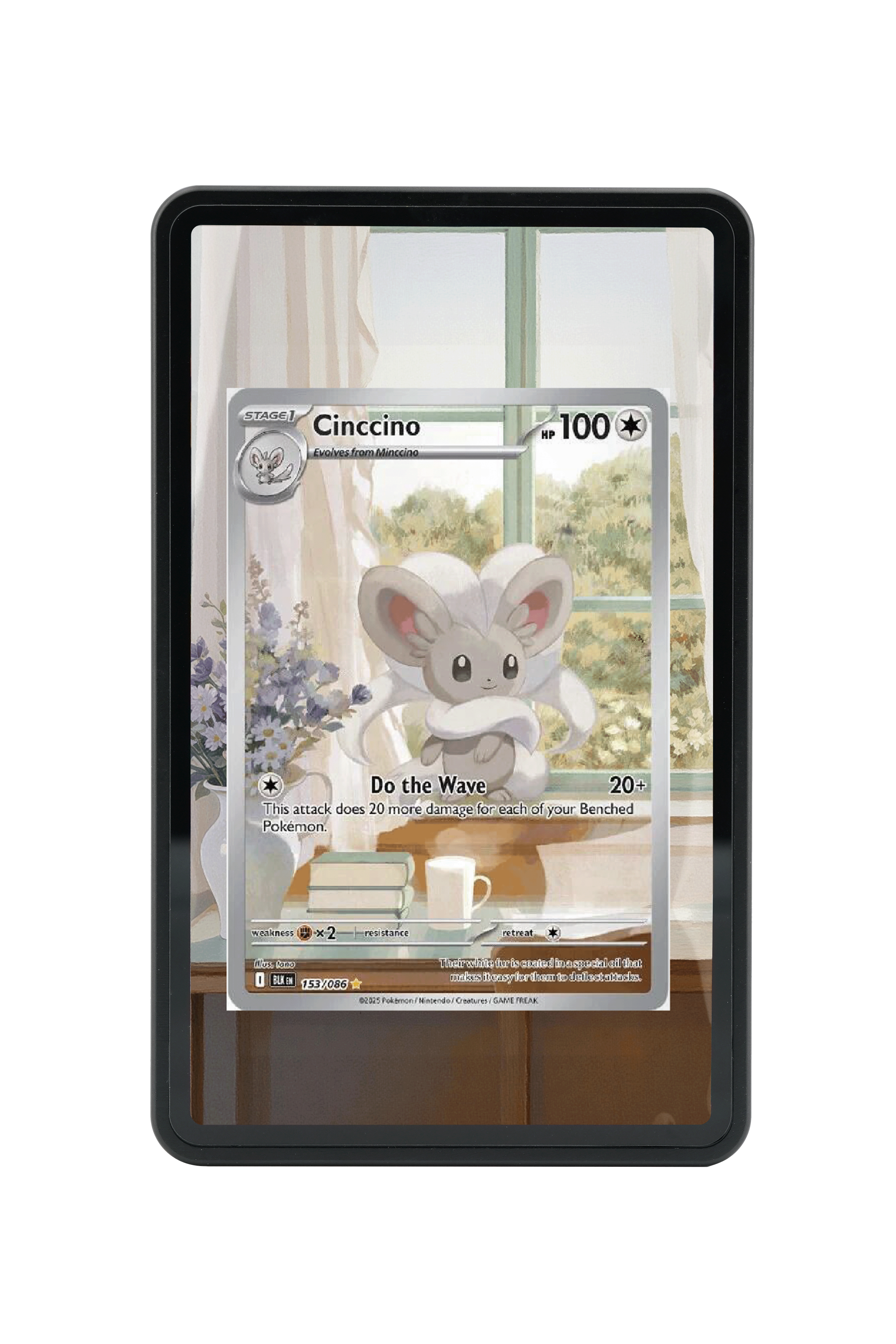 Cinccino-Scarlet & Violet-Black Bolt-[153/086 ]-MAGNETIC CARD HOLDER