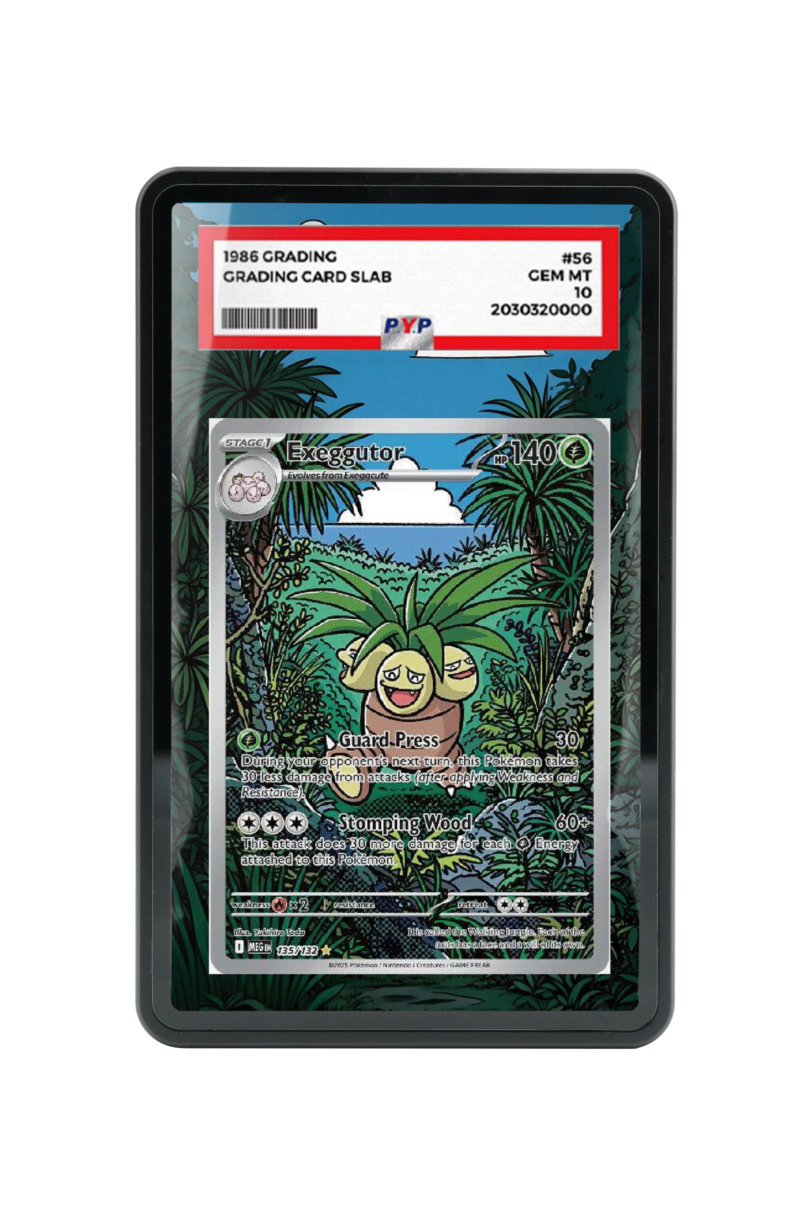 Pokémon TCG Exeggutor Mega Evolution #135/132 PSA Grade Case | Gem Mint Sleeve
