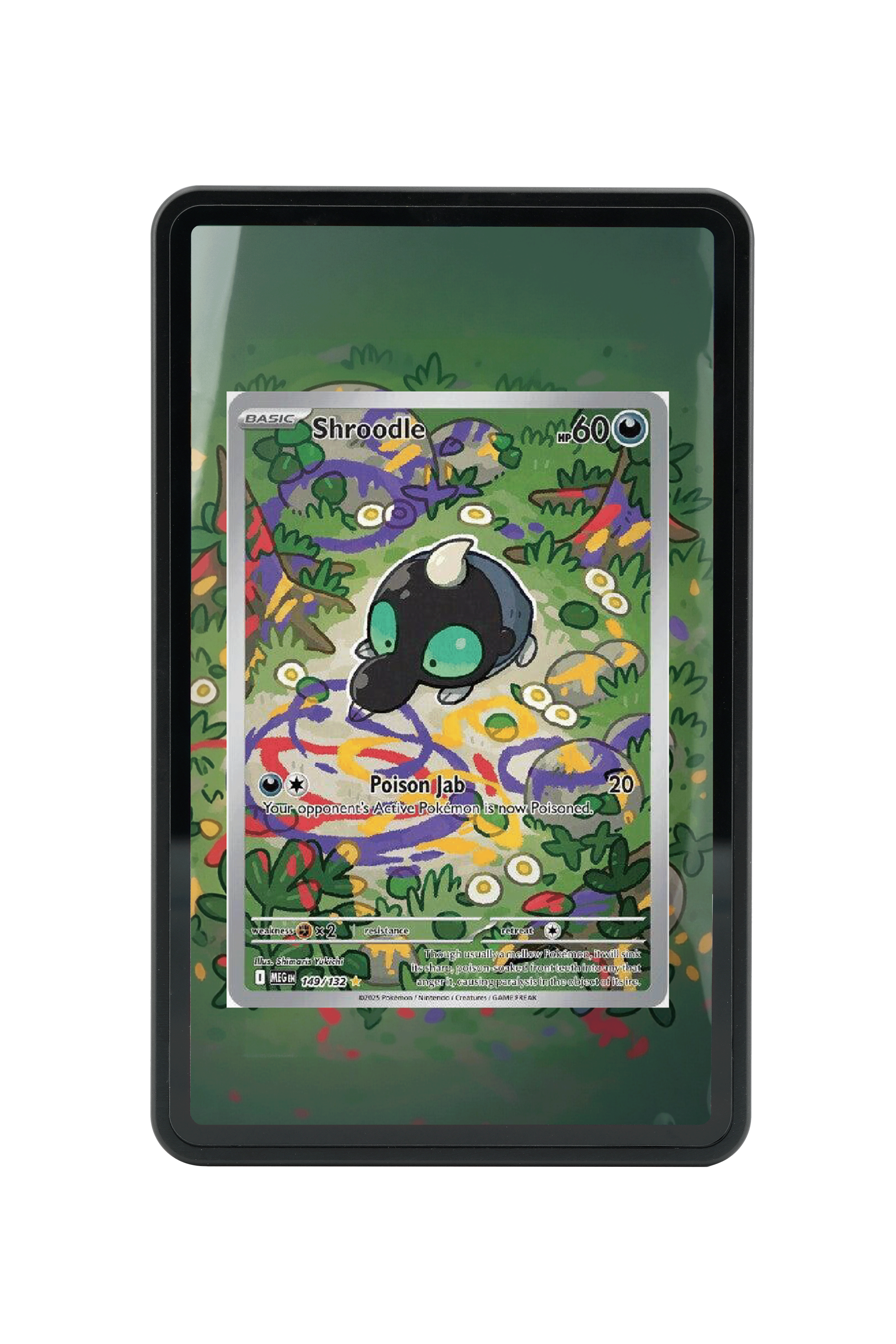 Pokémon TCG Snover Mega Evolution #140/132 Magnetic Card Holder | Gem Mint Sleeve