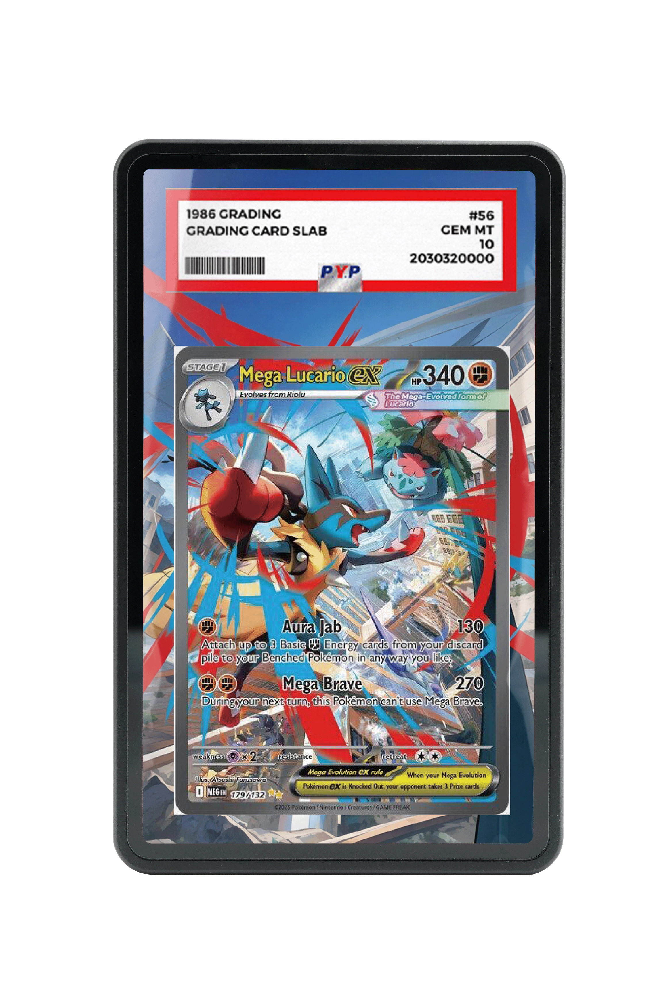 Mega Lucario ex-Mega Evolution-Mega Evolution-[179/132 ]- PSA GRADE