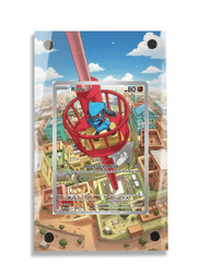 Pokémon TCG Riolu Mega Evolution - Mega Evolution Promo #10 Display Frame | Gem Mint Sleeve