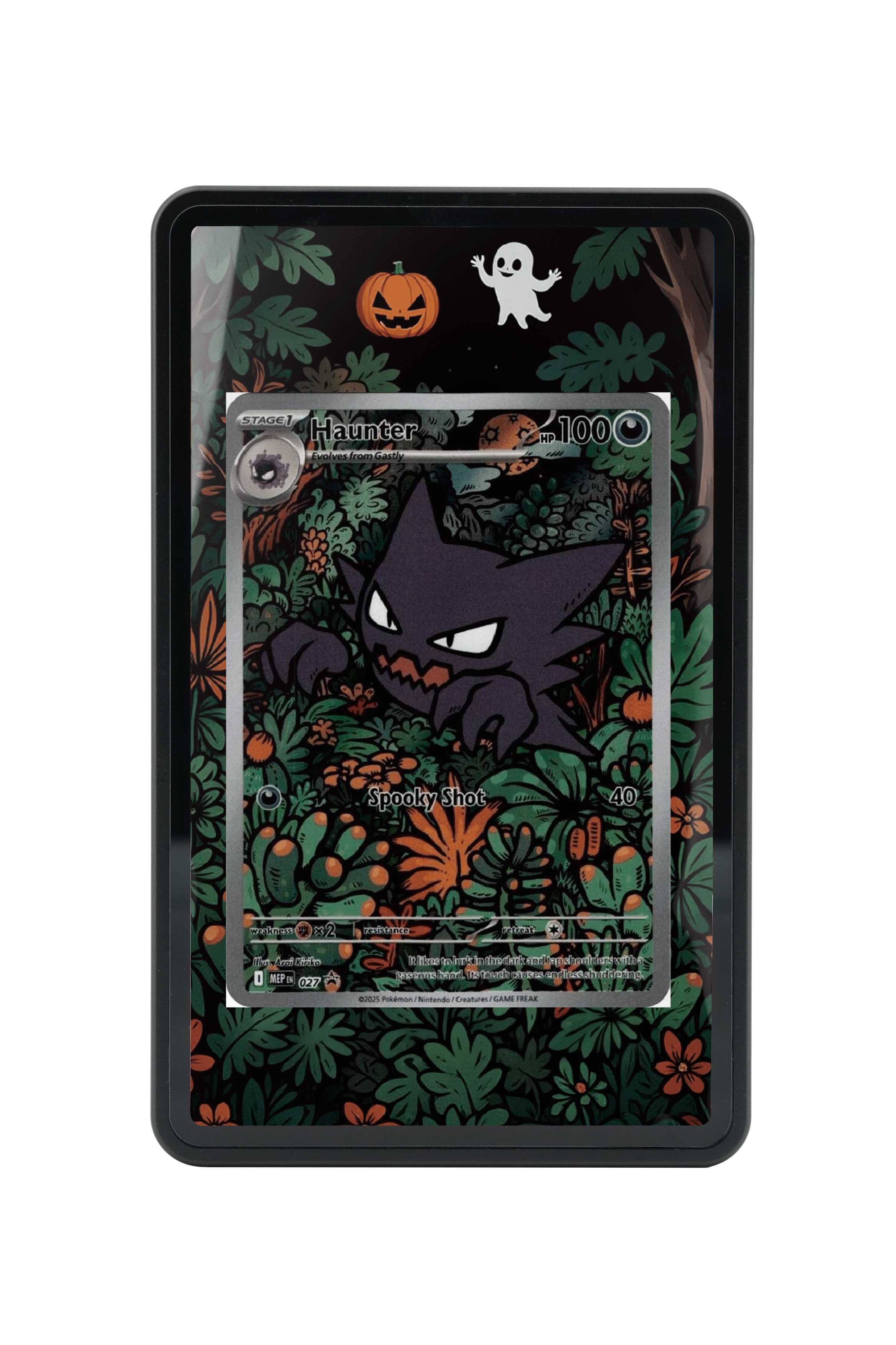 Pokémon TCG Haunter Mega Evolution - Mega Evolution Promo #27 Magnetic Card Holder | Gem Mint Sleeve