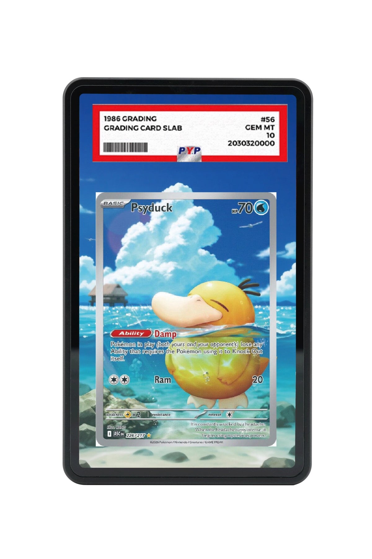 Pokémon TCG Psyduck - 226/217 Ascended Heroes #226/217 PSA Grade Case | Gem Mint Sleeve