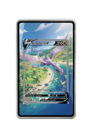 Pokémon TCG Aerodactyl V (Alternate Full Art) Sword & Shield - Lost Origin #180/196 Magnetic Card Holder Silver frame with matching extended artwork