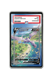 Pokémon TCG Aerodactyl V (Alternate Full Art) Sword & Shield - Lost Origin #180/196 PSA Grade Case Silver frame with matching extended artwork