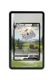 Pokémon TCG Arceus V Sword & Shield - Sword & Shield Promo Cards #SWSH204 Magnetic Card Holder Black frame with matching extended artwork