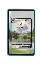 Pokémon TCG Arceus V Sword & Shield - Sword & Shield Promo Cards #SWSH204 Magnetic Card Holder Blue frame with matching extended artwork