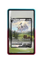 Pokémon TCG Arceus V Sword & Shield - Sword & Shield Promo Cards #SWSH204 Magnetic Card Holder R & B frame with matching extended artwork